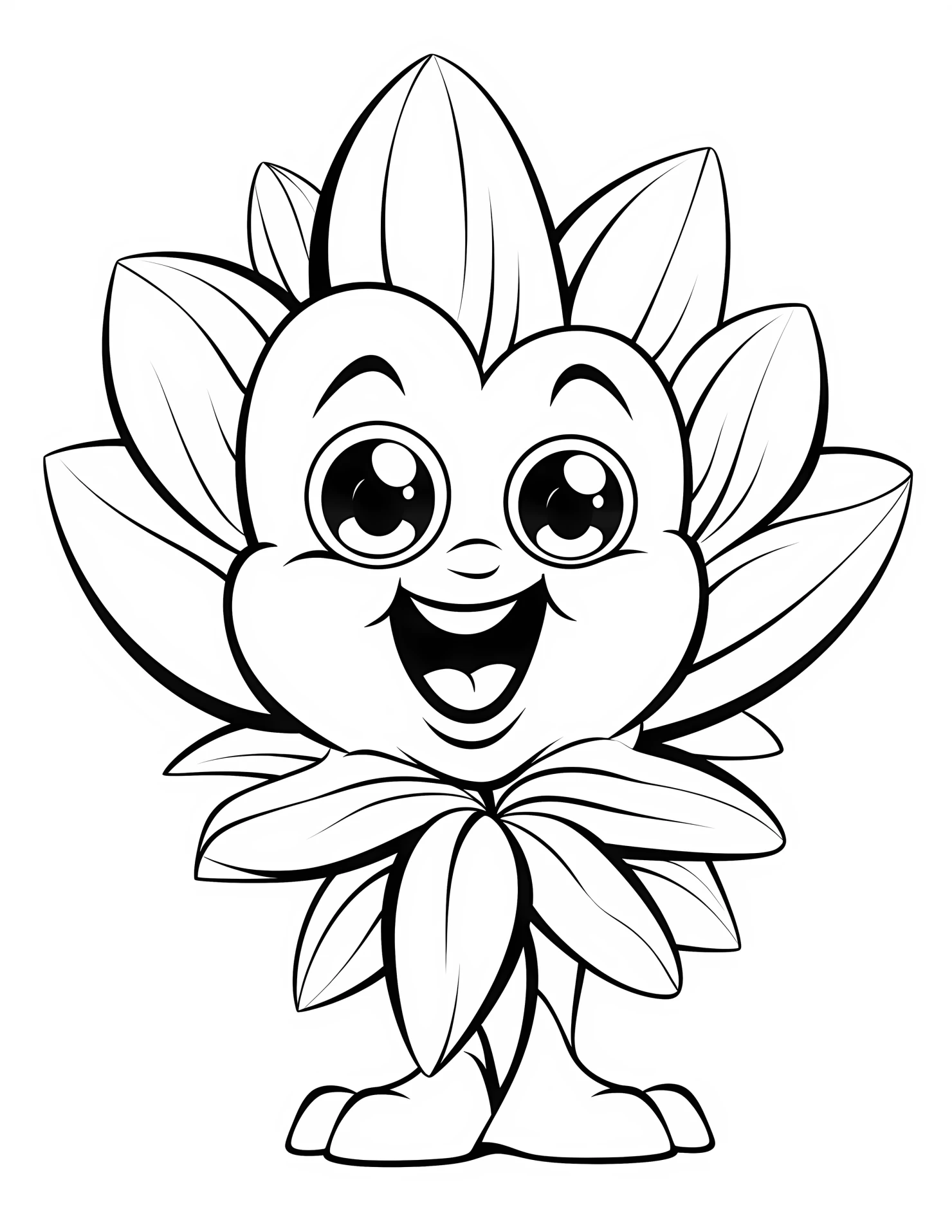 Shell for kids coloring page on white color background #32714