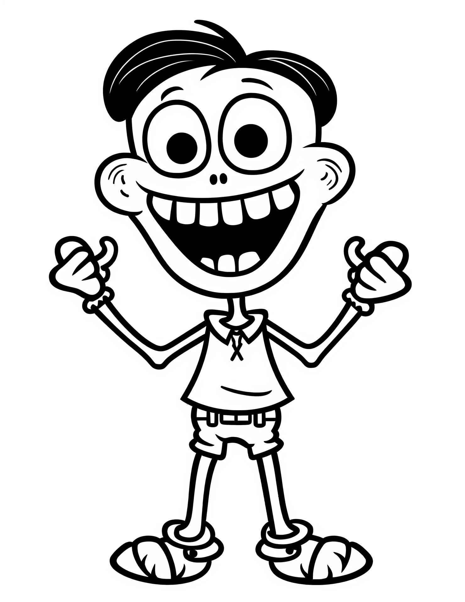 Skeleton for kids coloring page on white color background #32737