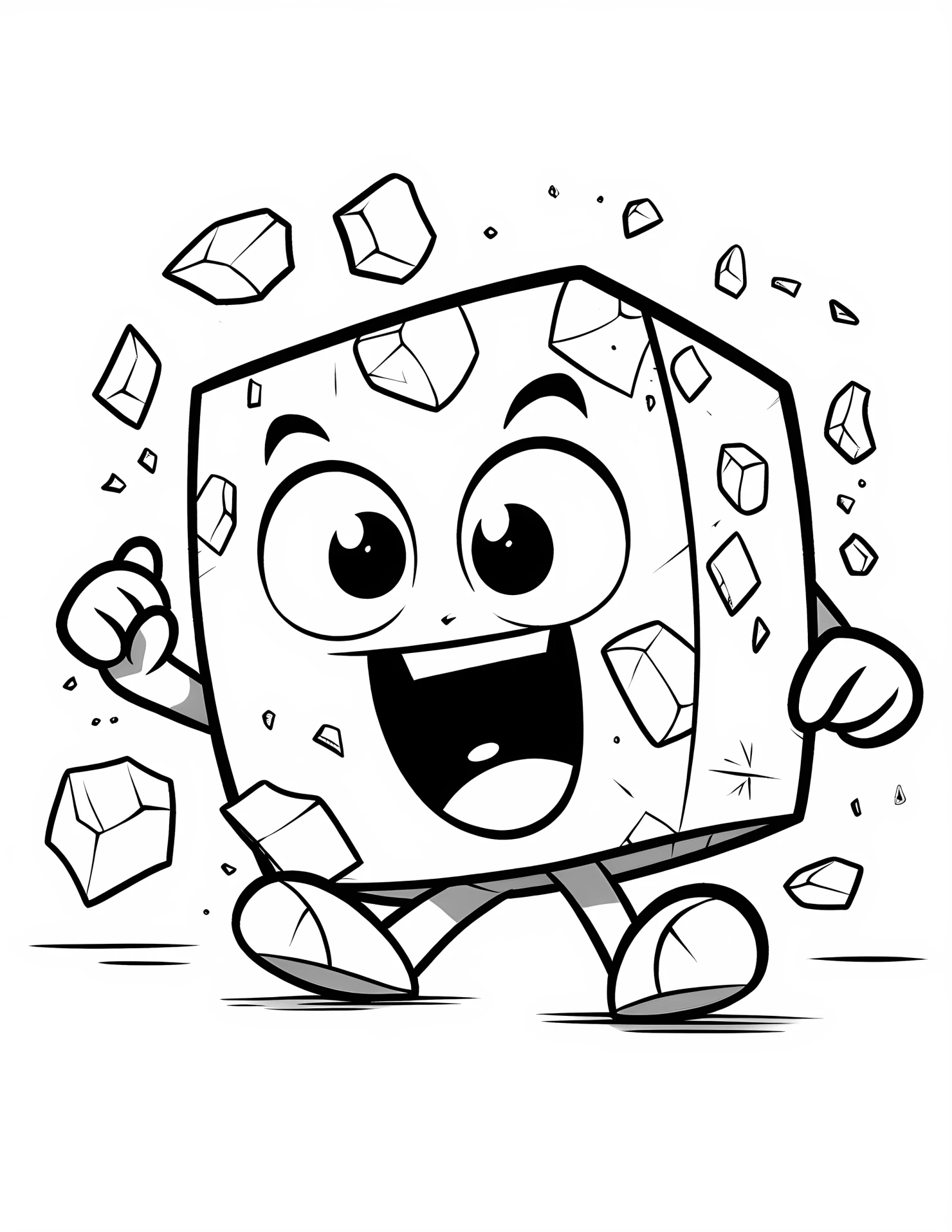 Smash for kids coloring page on white color background #32752