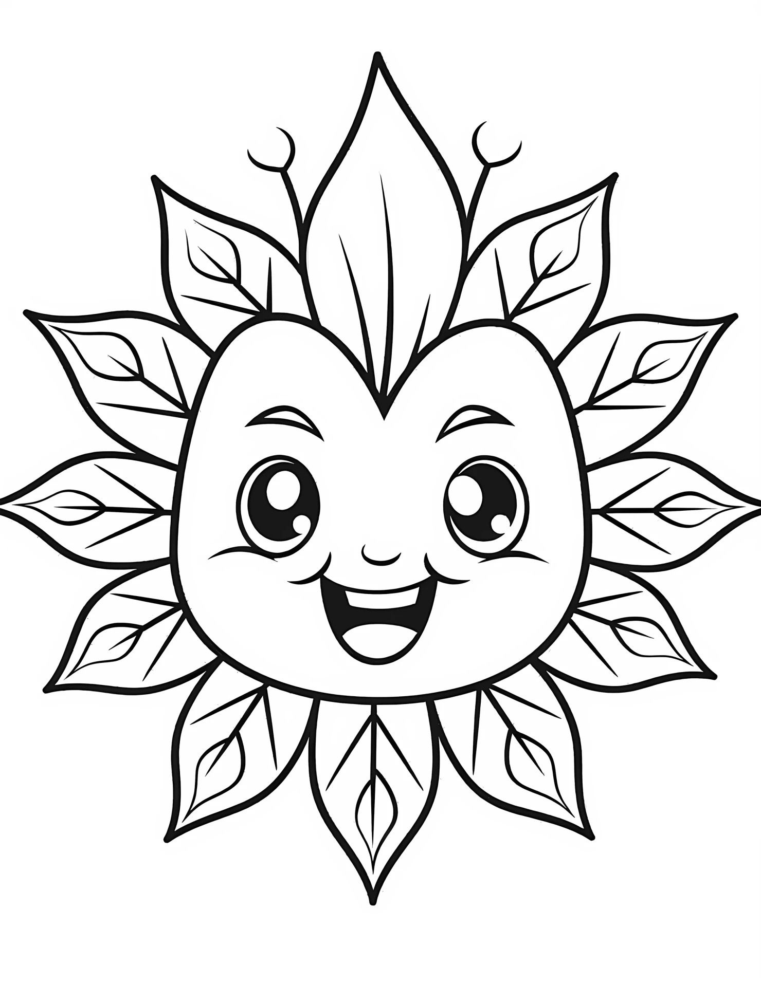 Snowflake for kids coloring page on white color background #32768