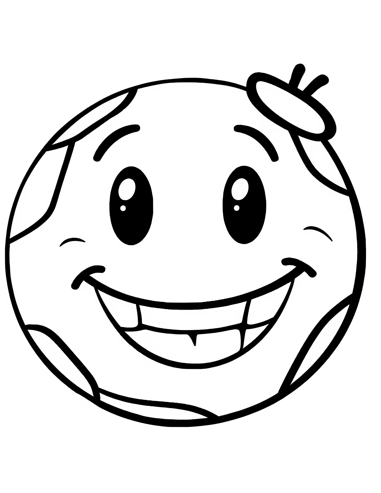 Soccer ball for kids coloring page on white color background #32770