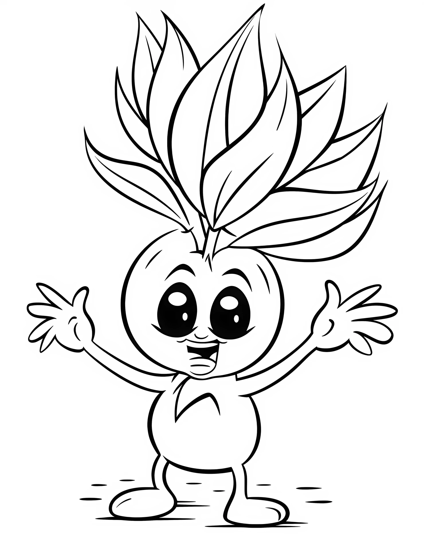 Soybean for kids coloring page on white color background #32782