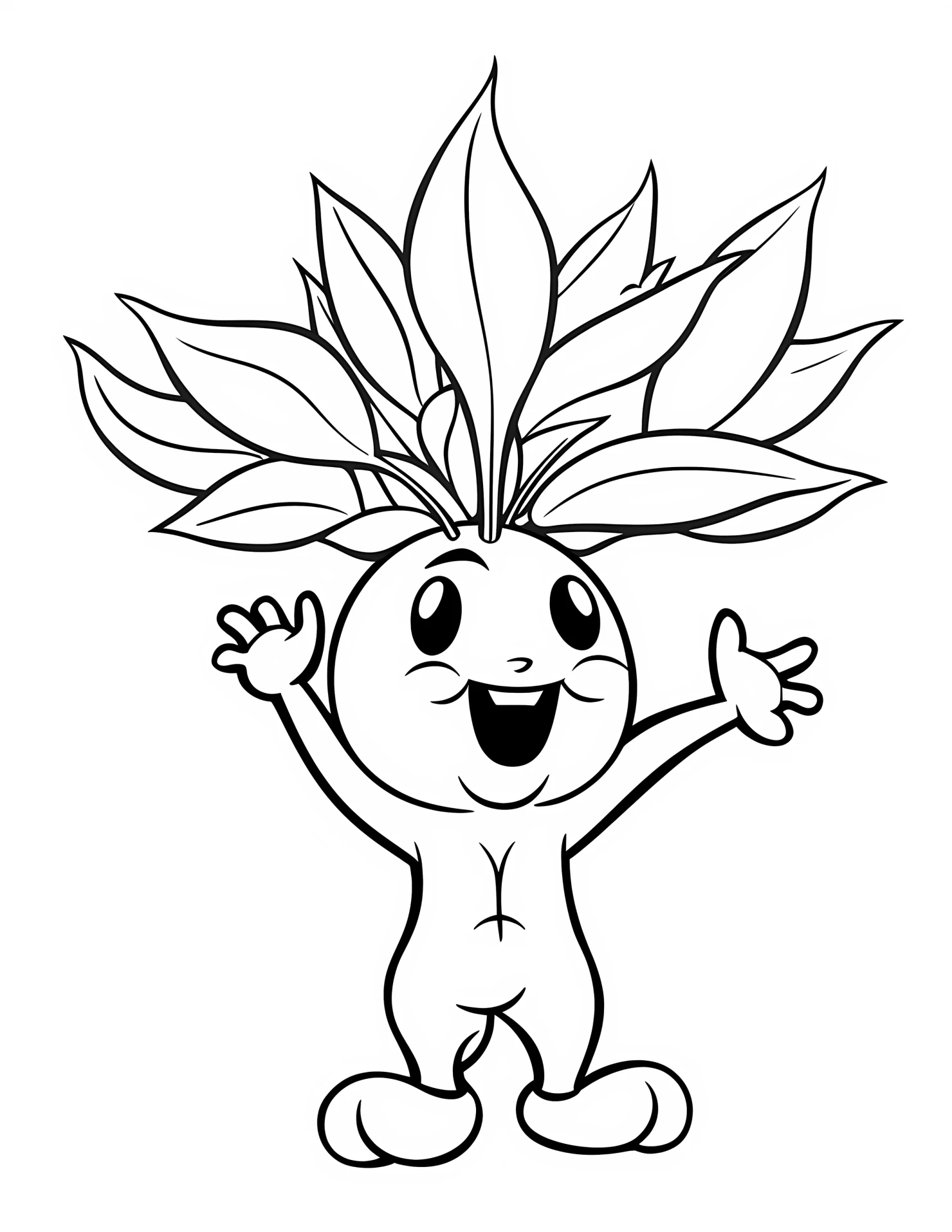 Soybean for kids coloring page on white color background #32784