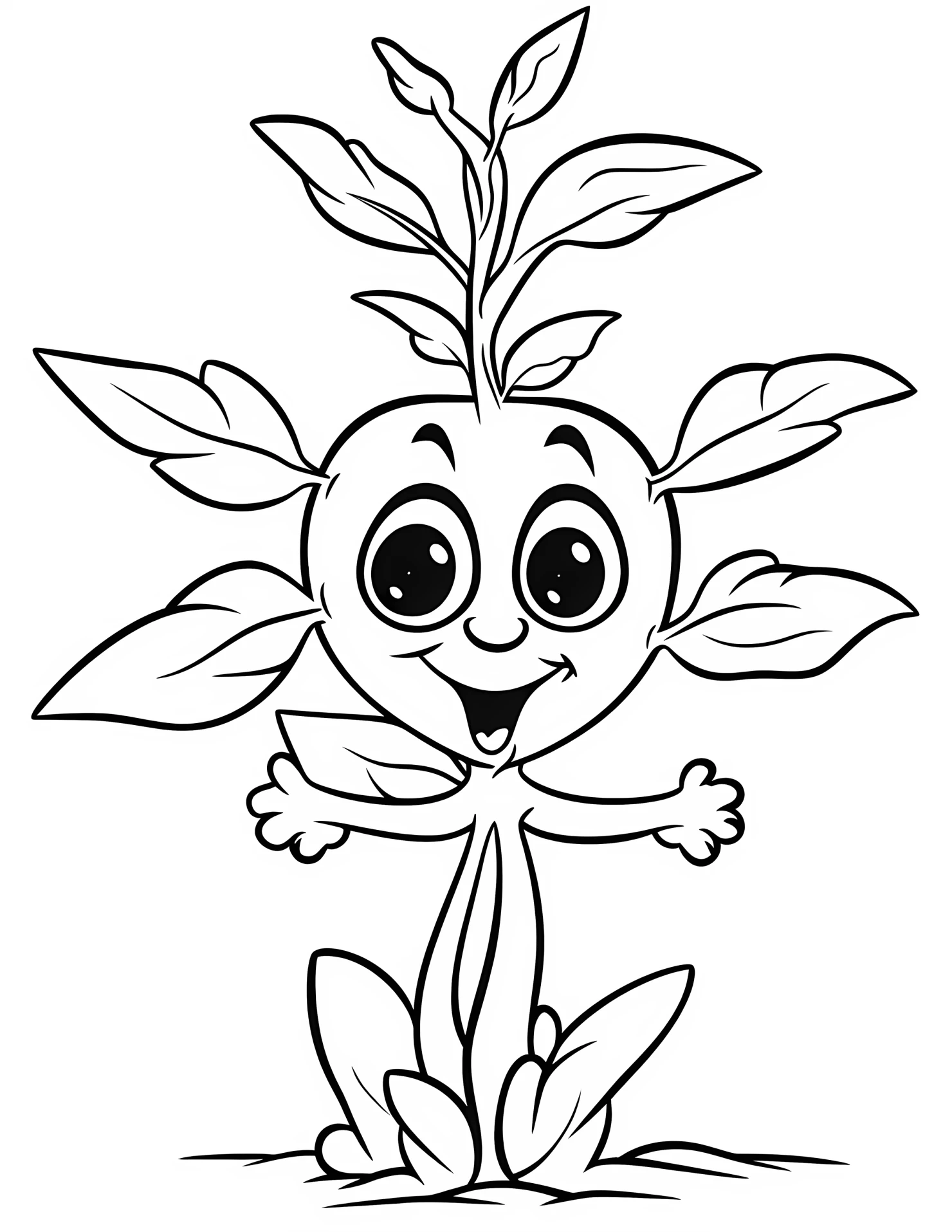 Soybean for kids coloring page on white color background #32785