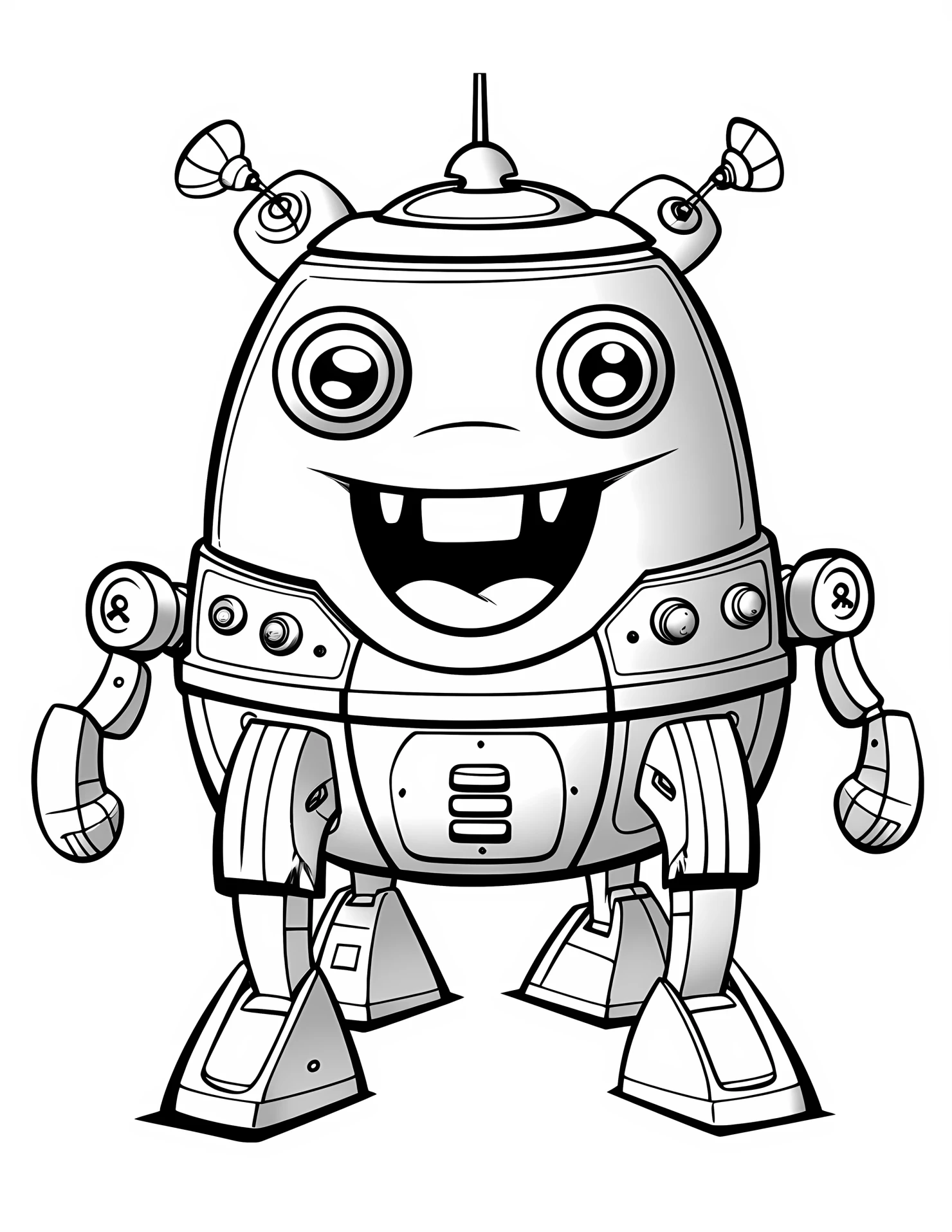 Spacecraft for kids coloring page on white color background #32787