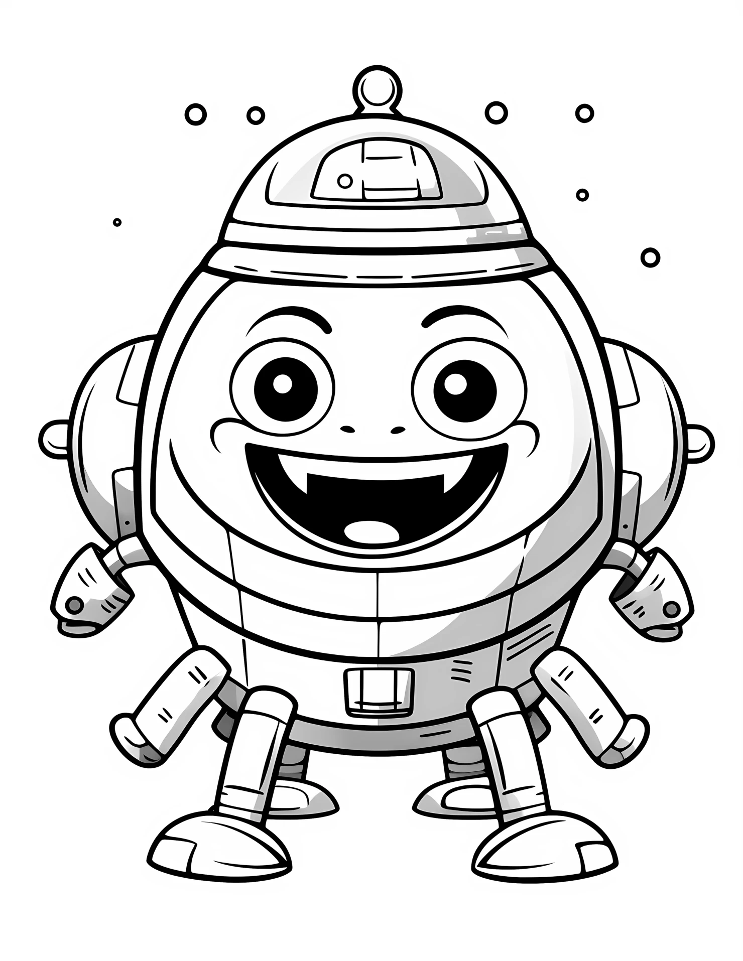 Spacecraft for kids coloring page on white color background #32788
