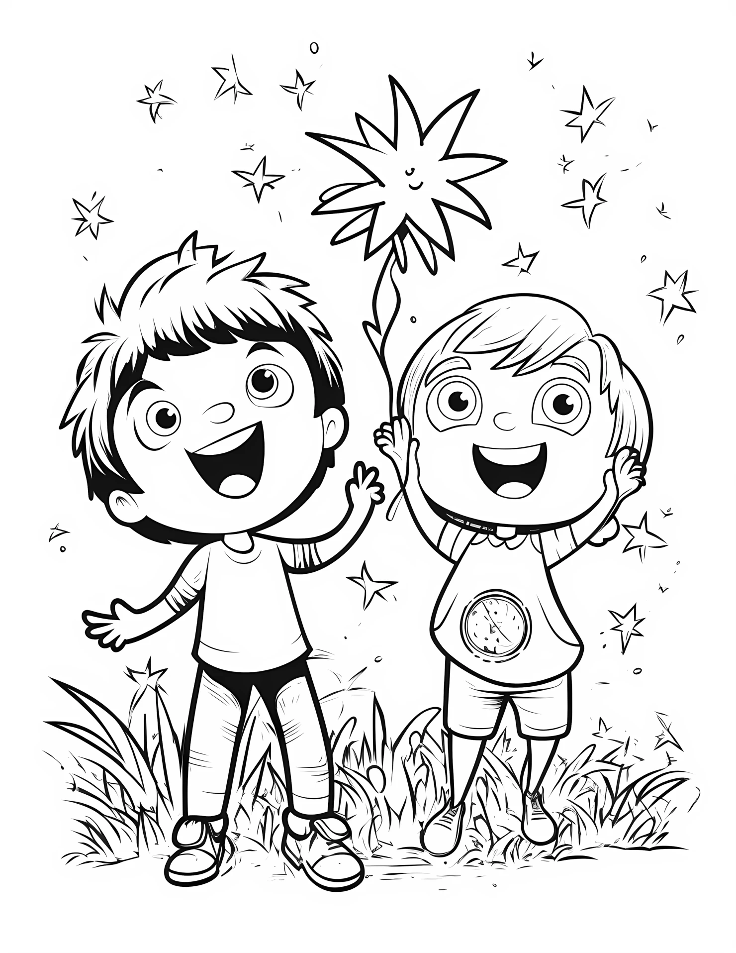 Spell for kids coloring page on white color background #32795