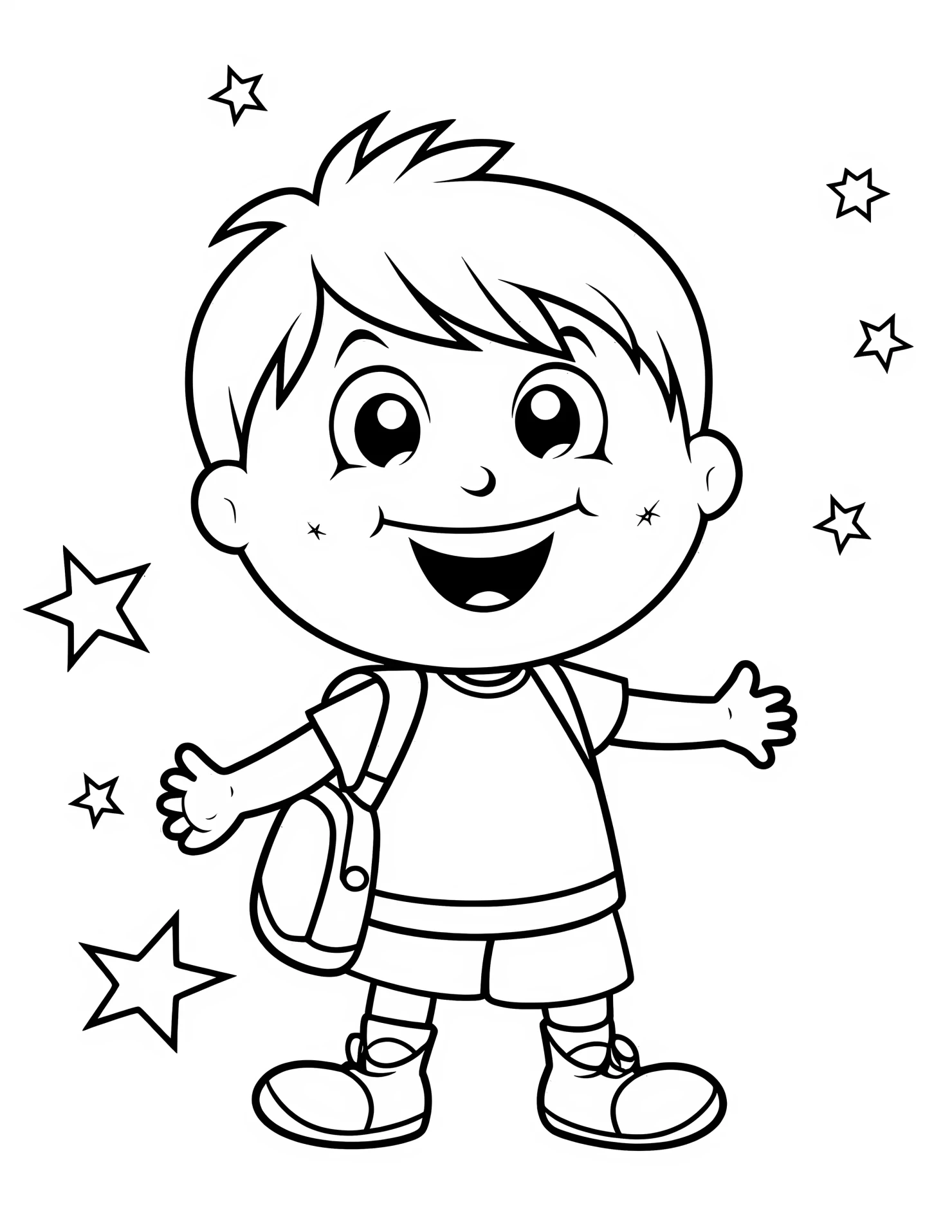 Spell for kids coloring page on white color background #32796
