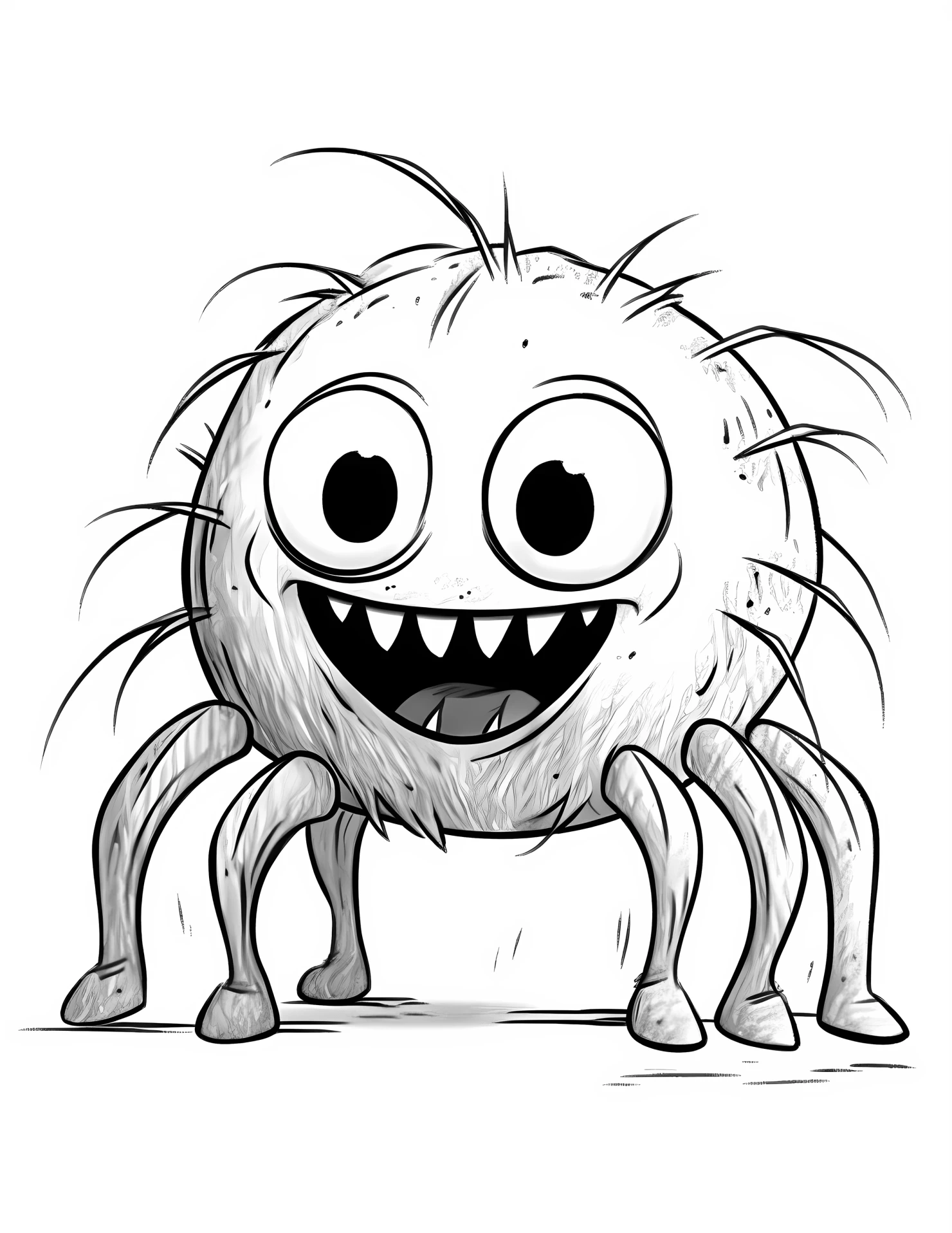 Spider for kids coloring page on white color background #32799