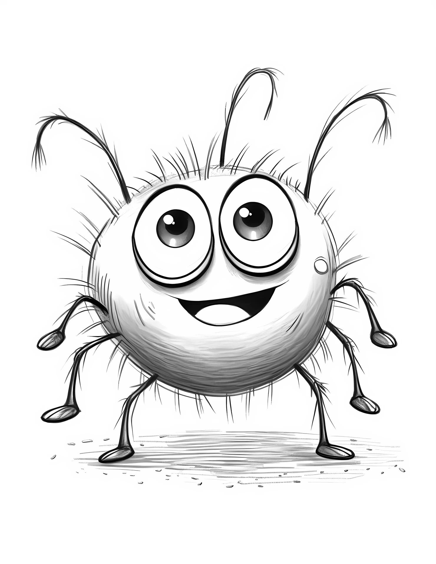 Spider for kids coloring page on white color background #32805
