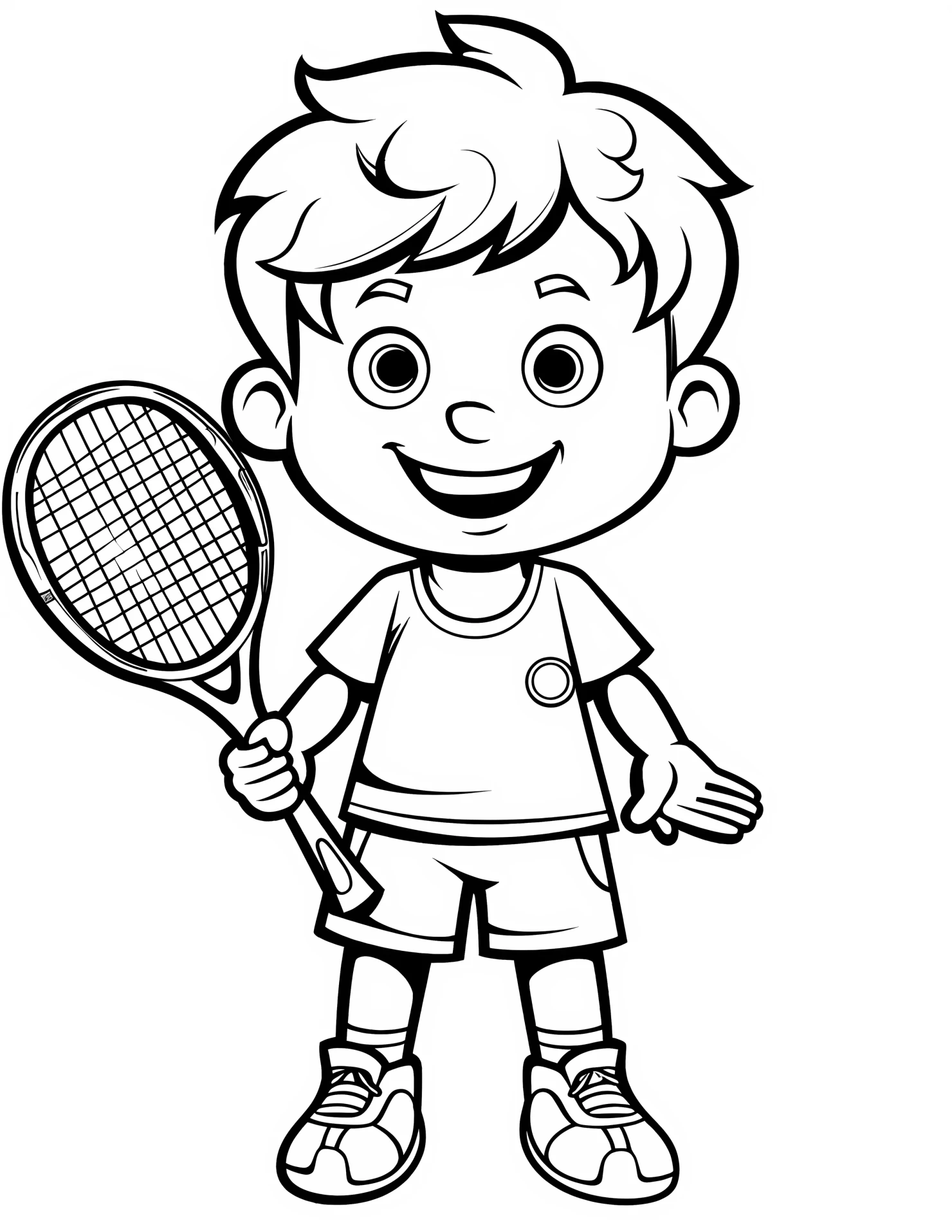 Sport for kids coloring page on white color background #32829