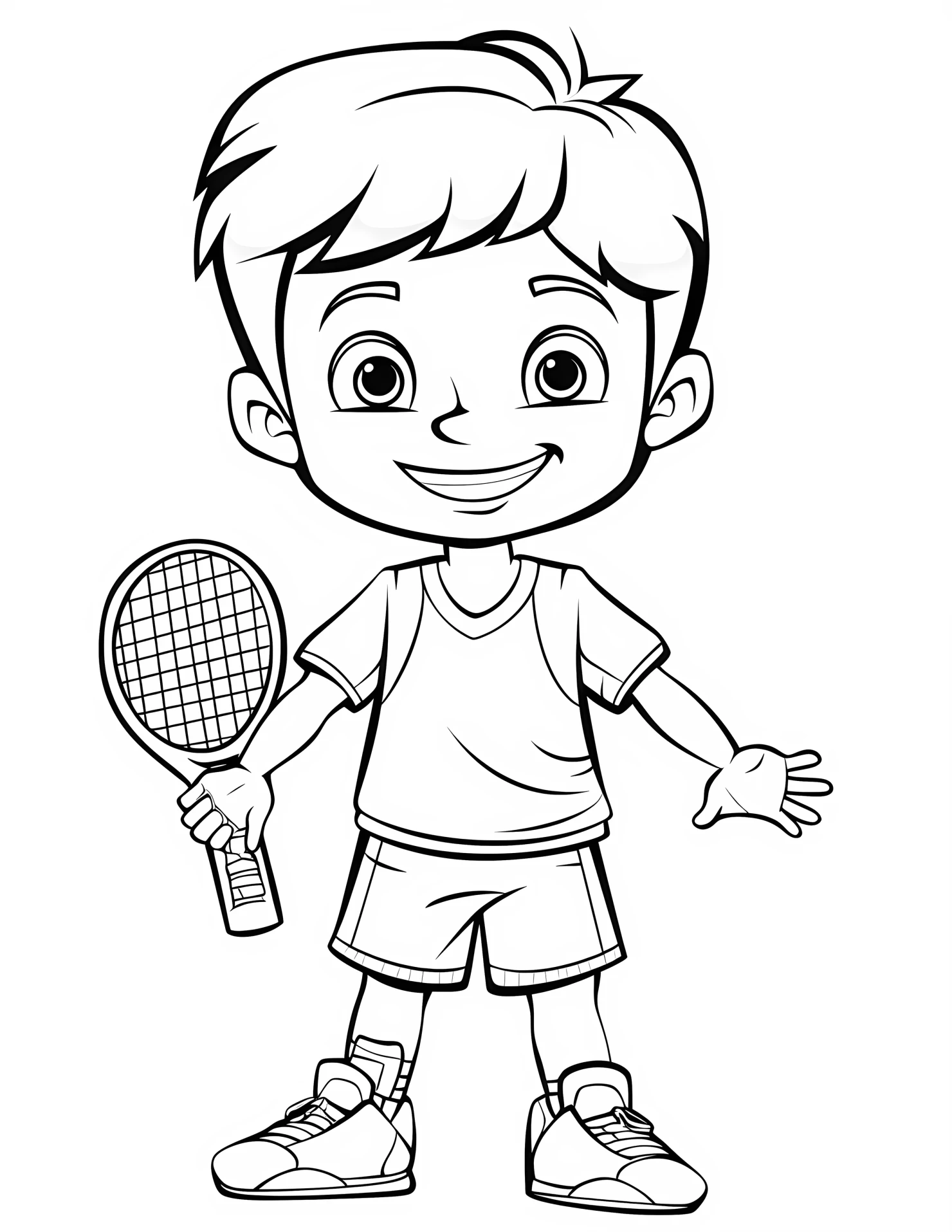 Sport for kids coloring page on white color background #32833