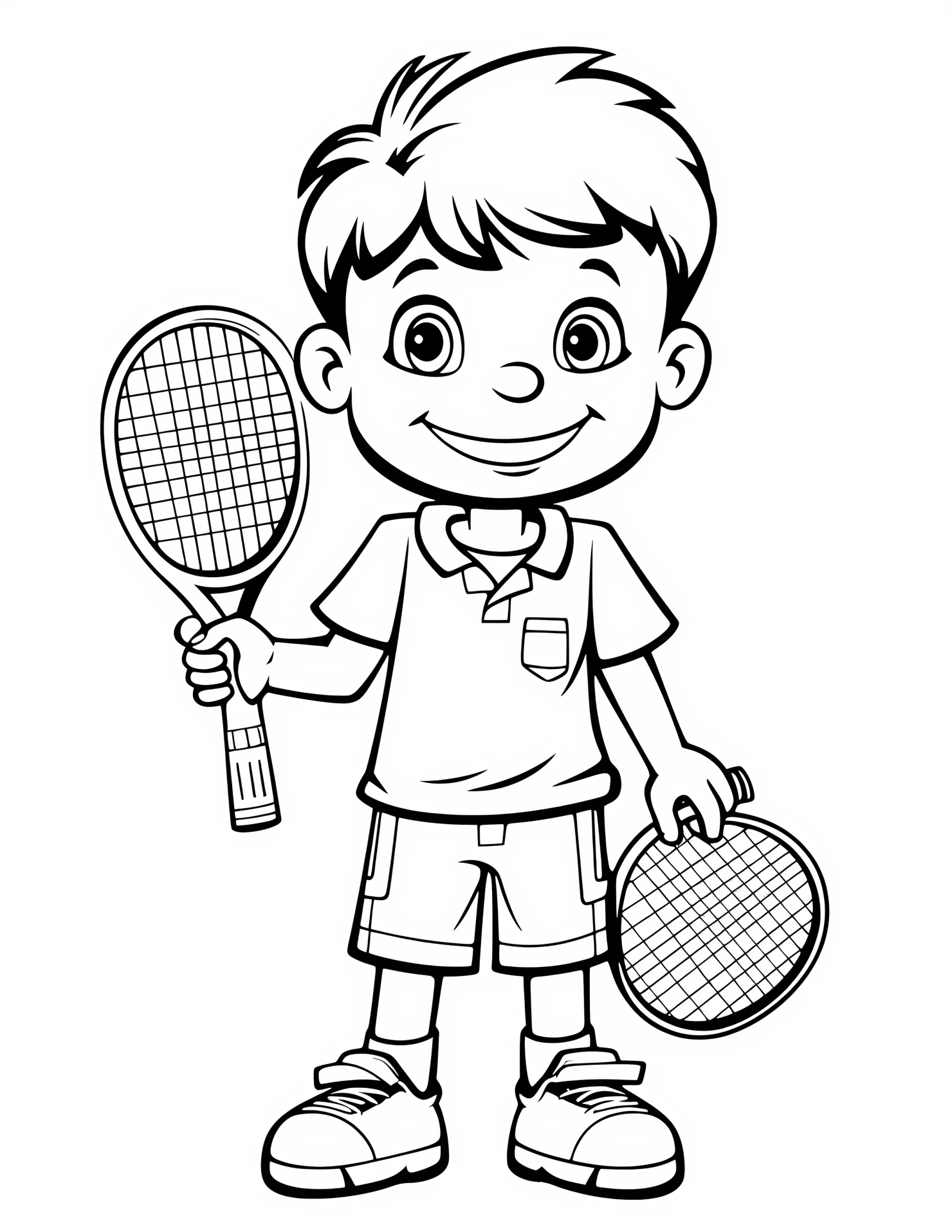 Sport for kids coloring page on white color background #32840