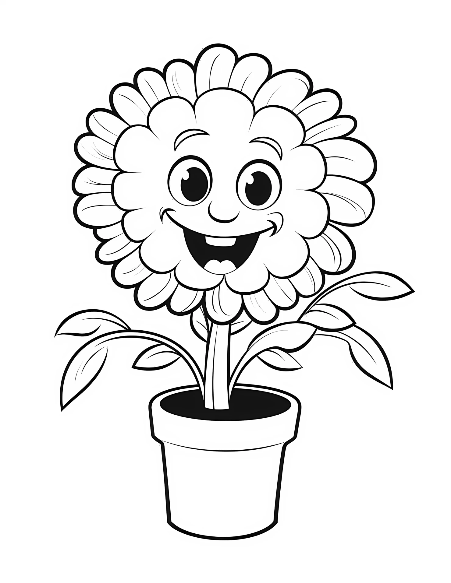 Spring for kids coloring page on white color background #32861