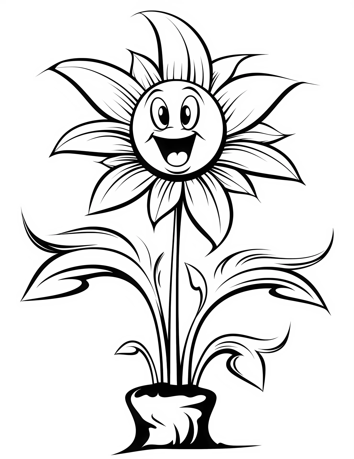 Spring for kids coloring page on white color background #32865