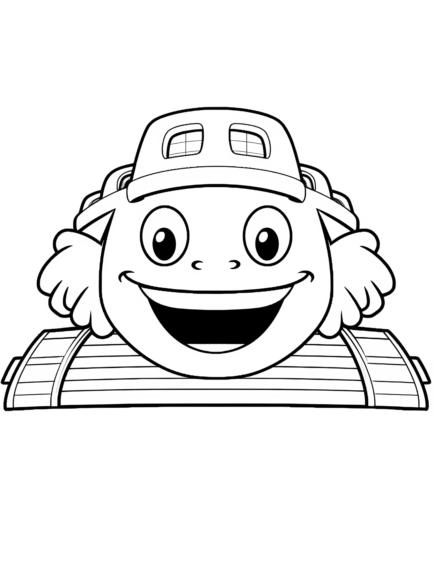 Stadium for kids coloring page on white color background #32871