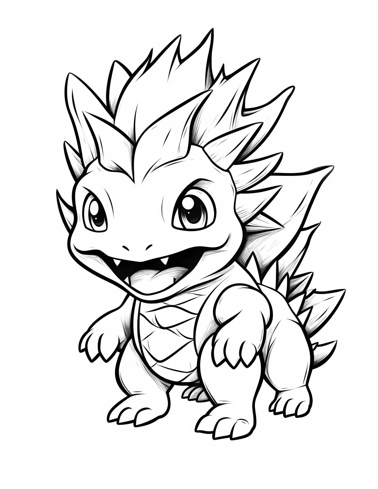 Stegosaurus for kids coloring page on white color background #32894