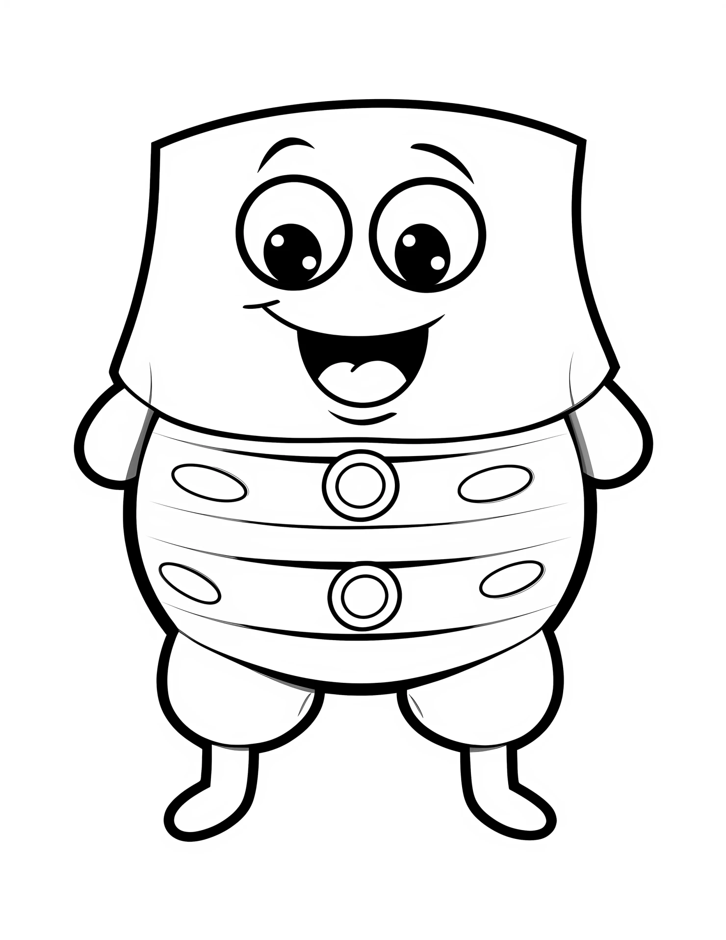 Stomach for kids coloring page on white color background #32902