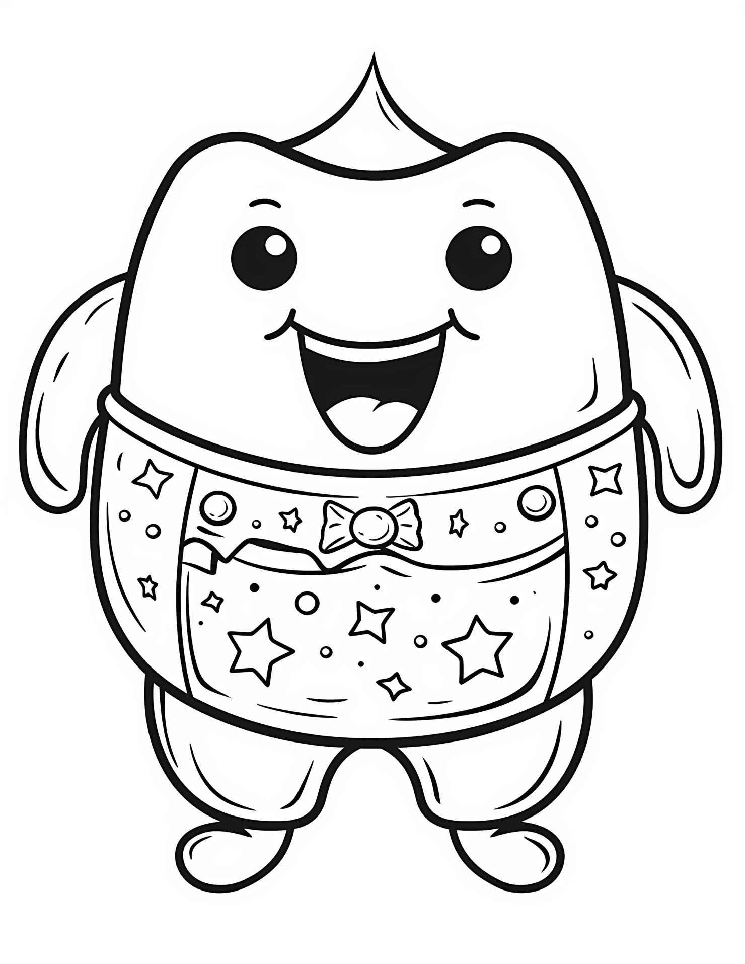 Stomach for kids coloring page on white color background #32903
