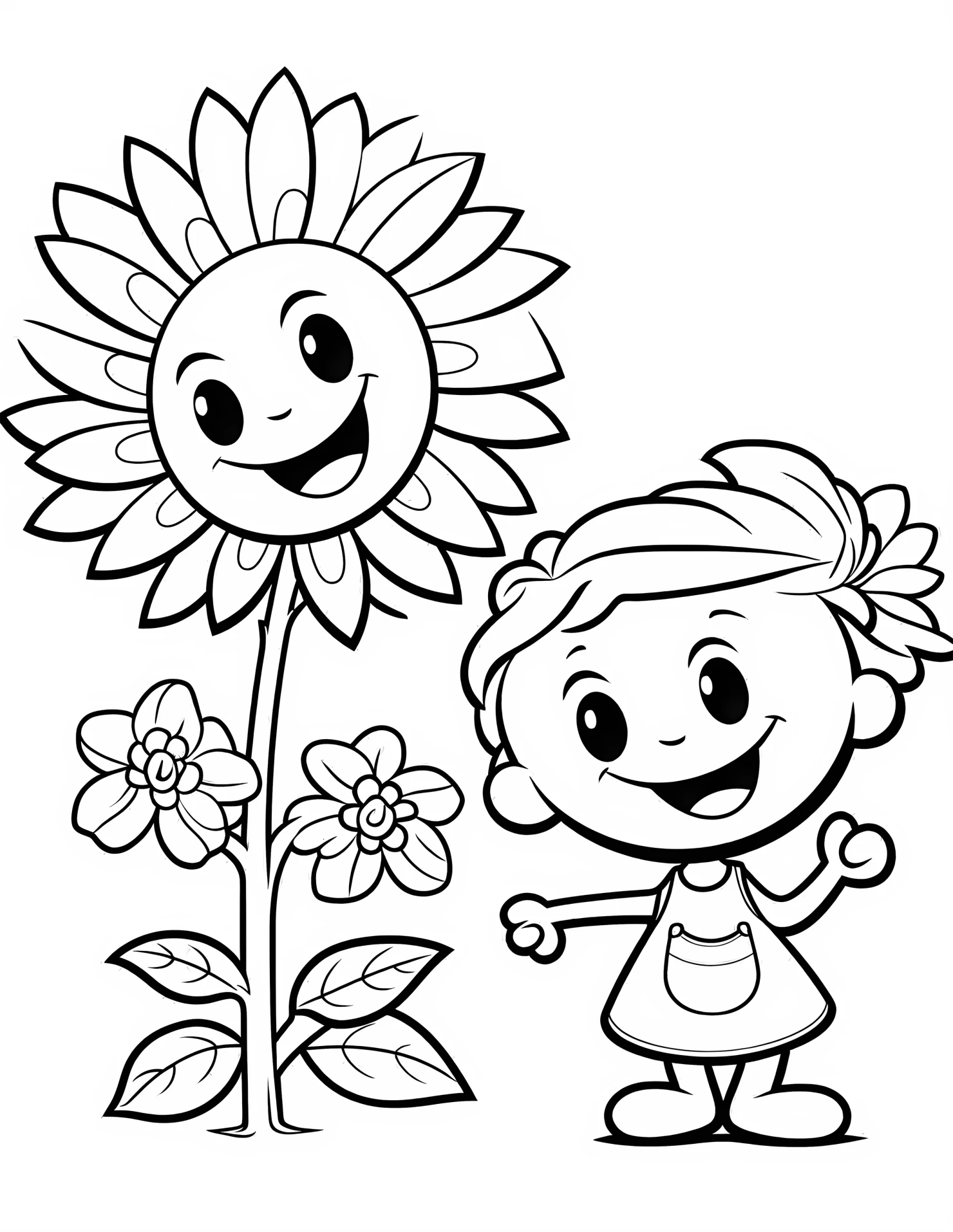 Summer for kids coloring page on white color background #32924