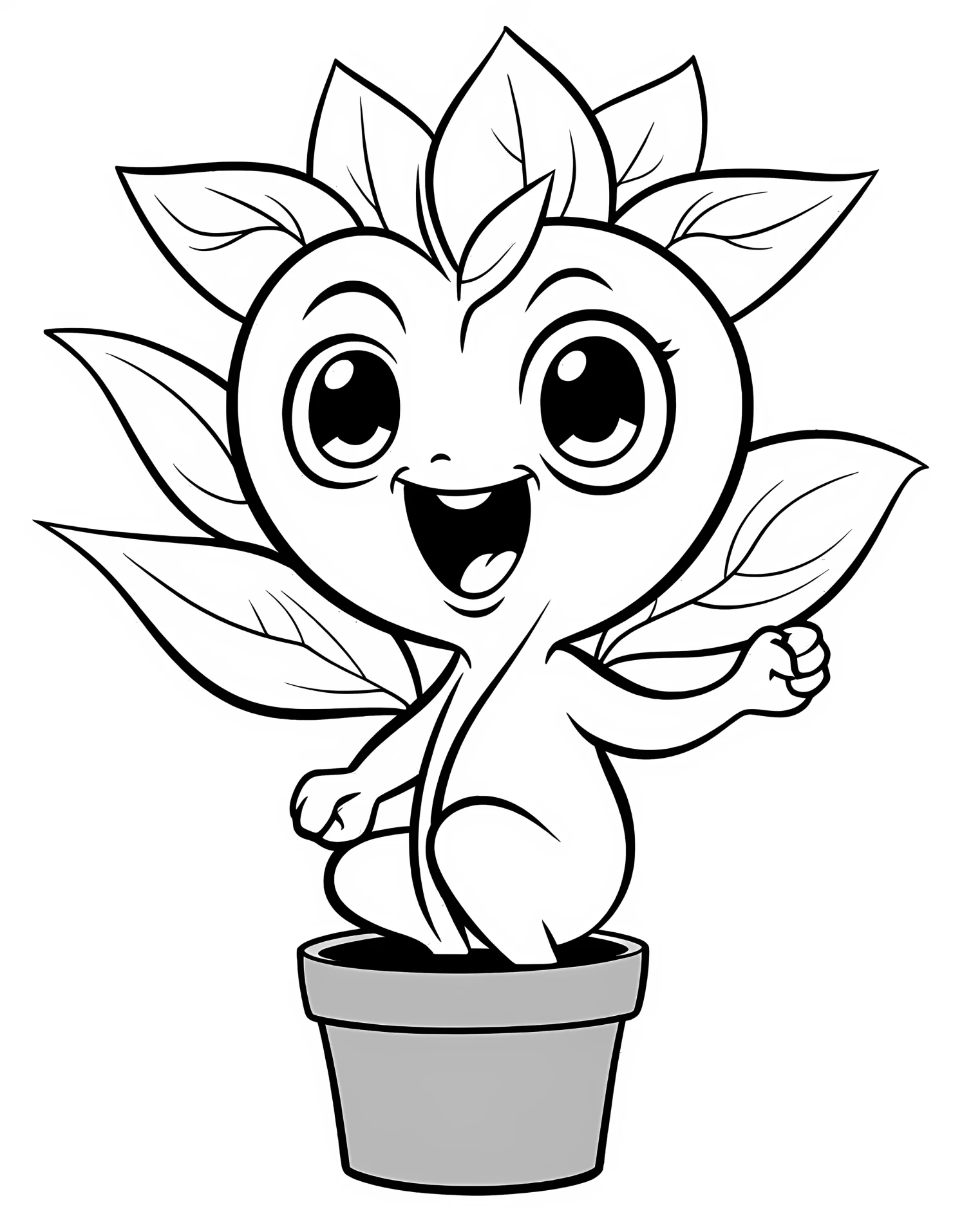 Sunflower for kids coloring page on white color background #32940