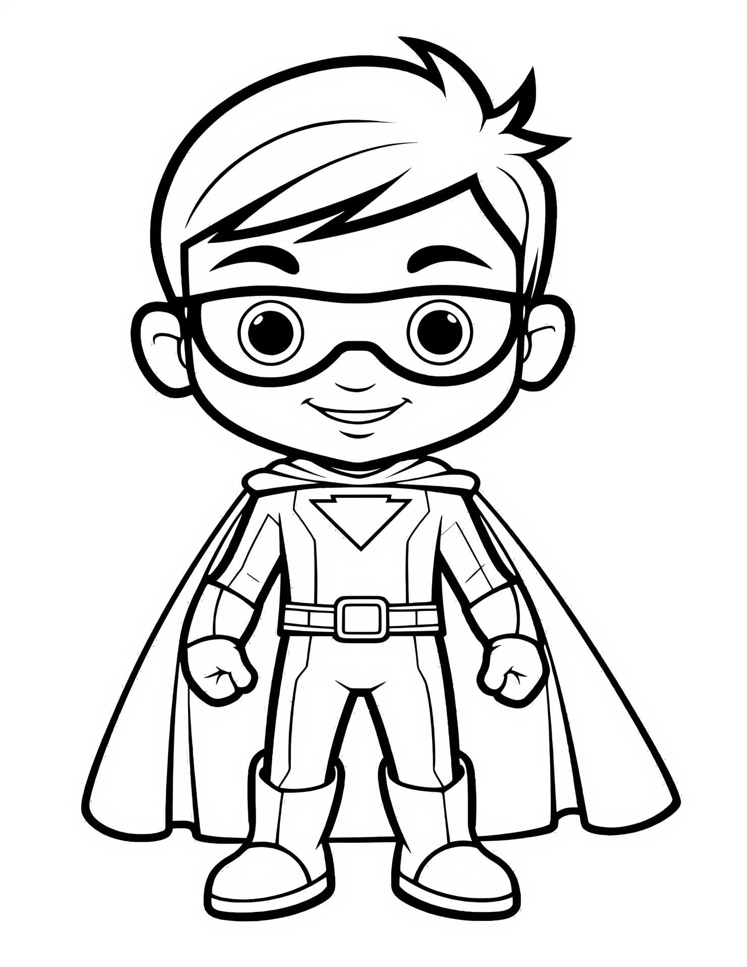 Superman for kids coloring page on white color background #32957