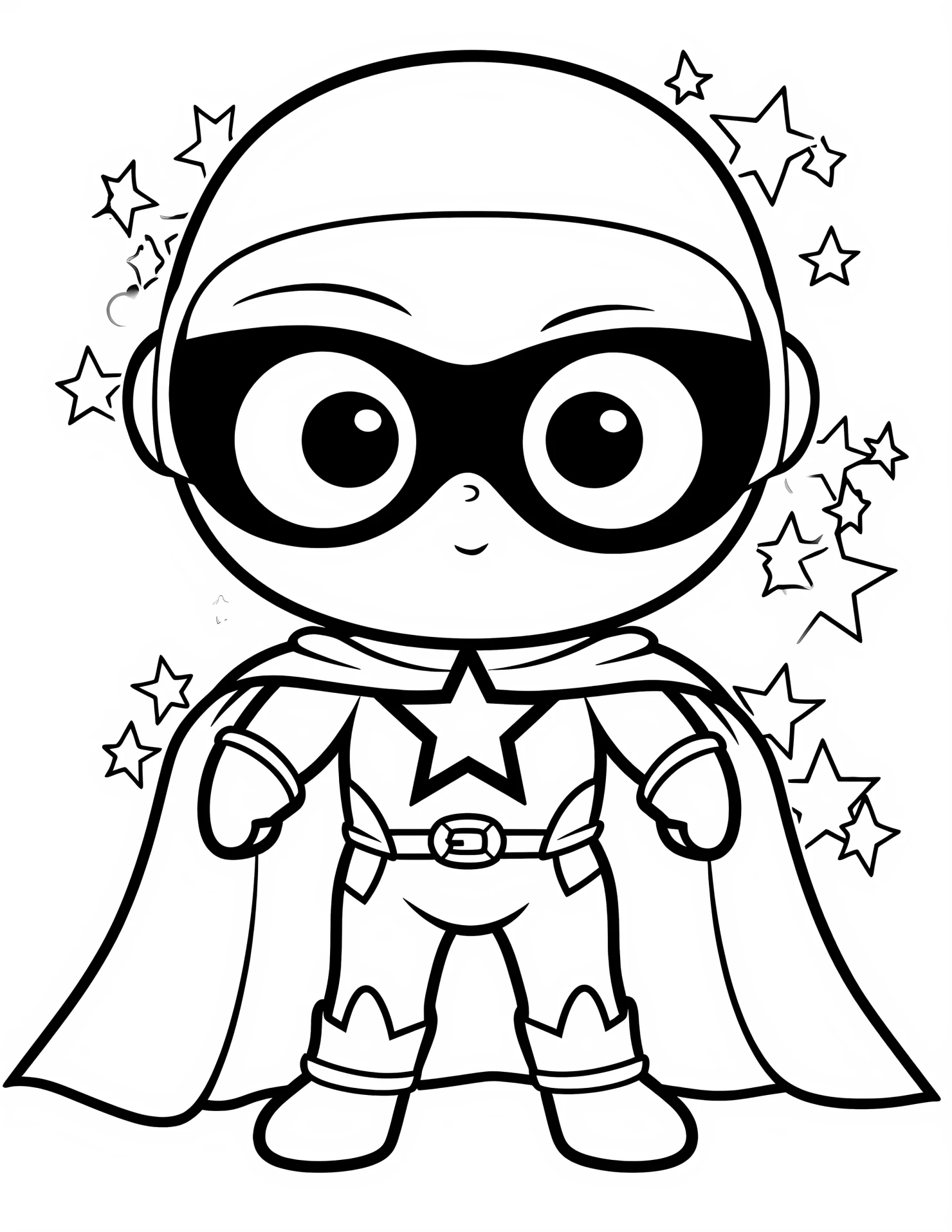 Superman for kids coloring page on white color background #32962