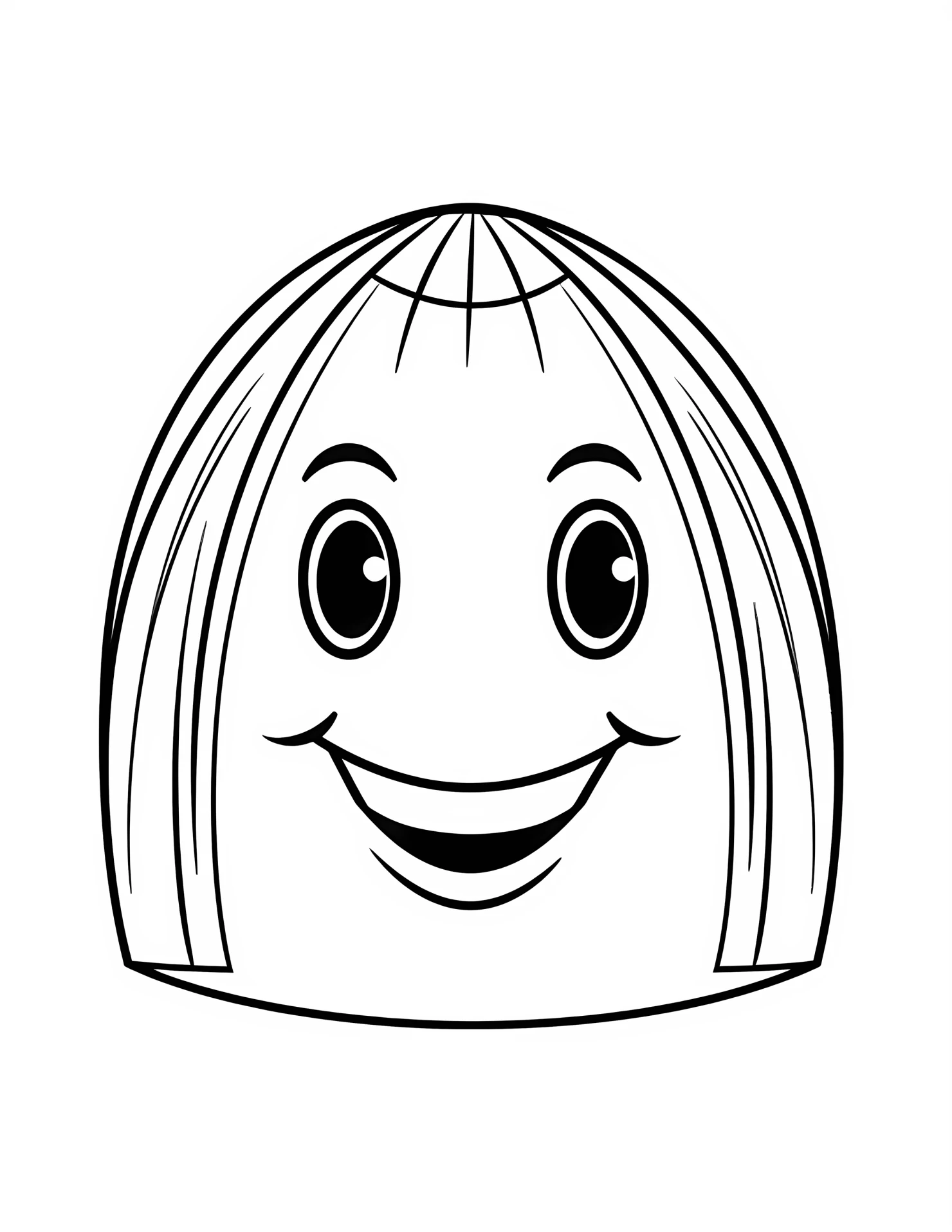 Swim cap for kids coloring page on white color background #32973