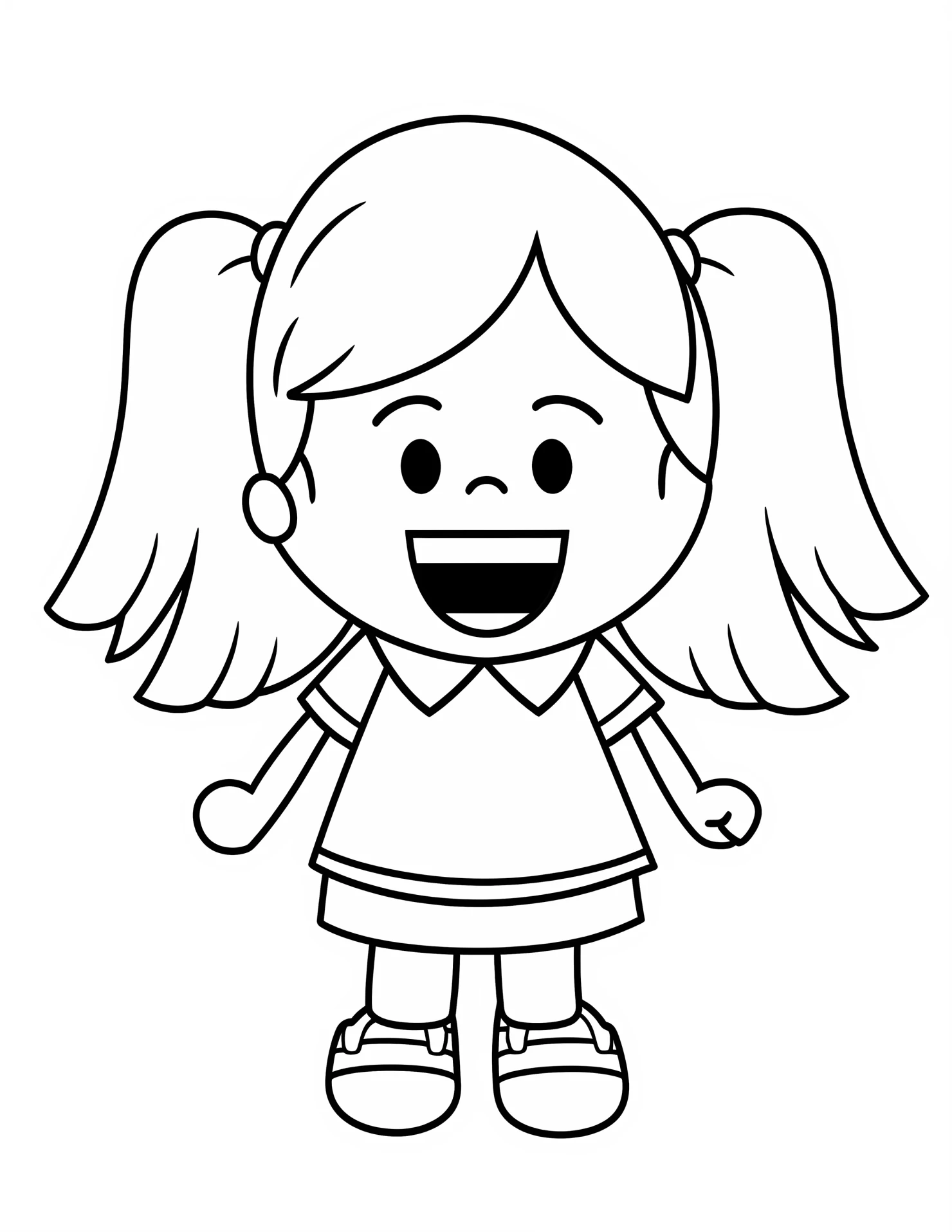 Swimsuit for kids coloring page on white color background #32985