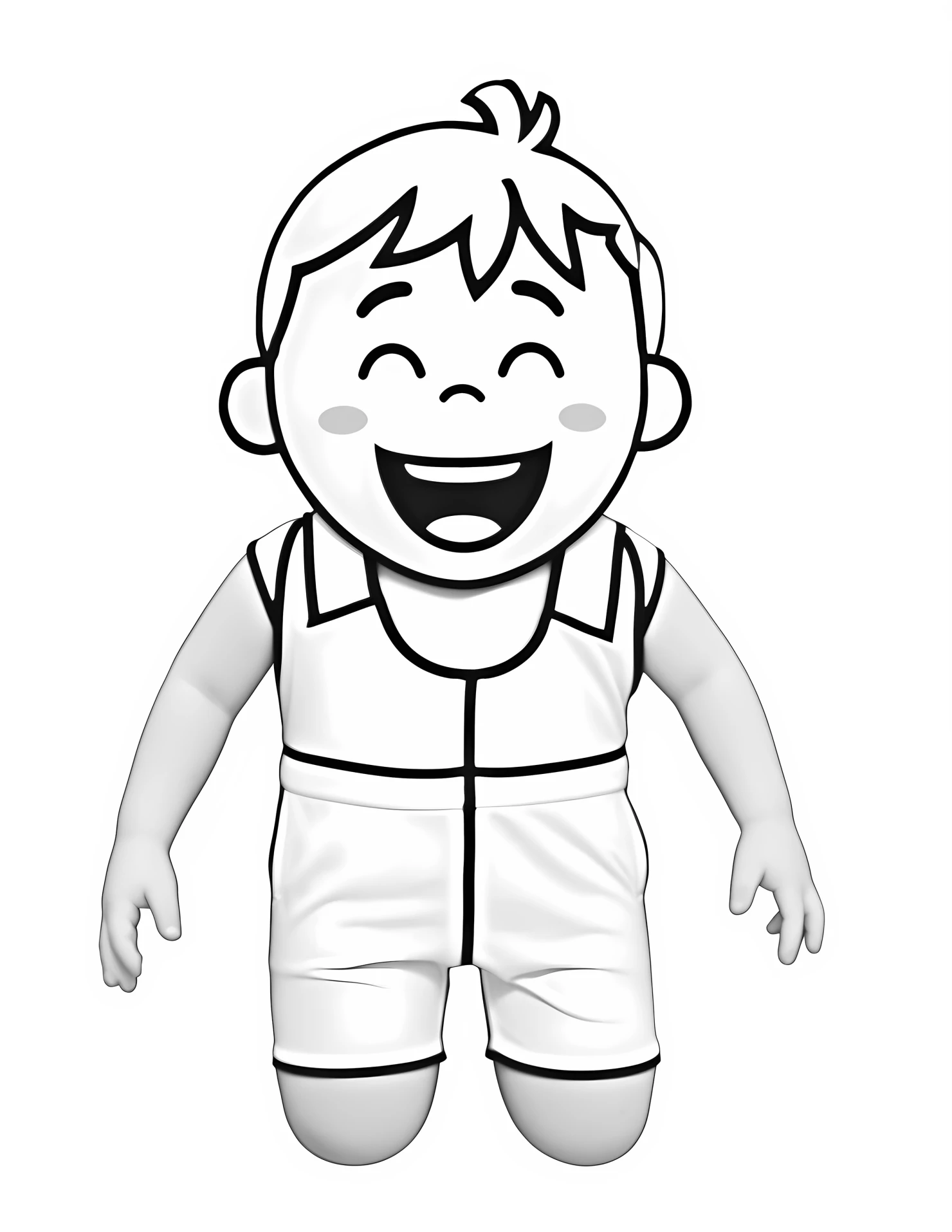 Swimsuit for kids coloring page on white color background #32988