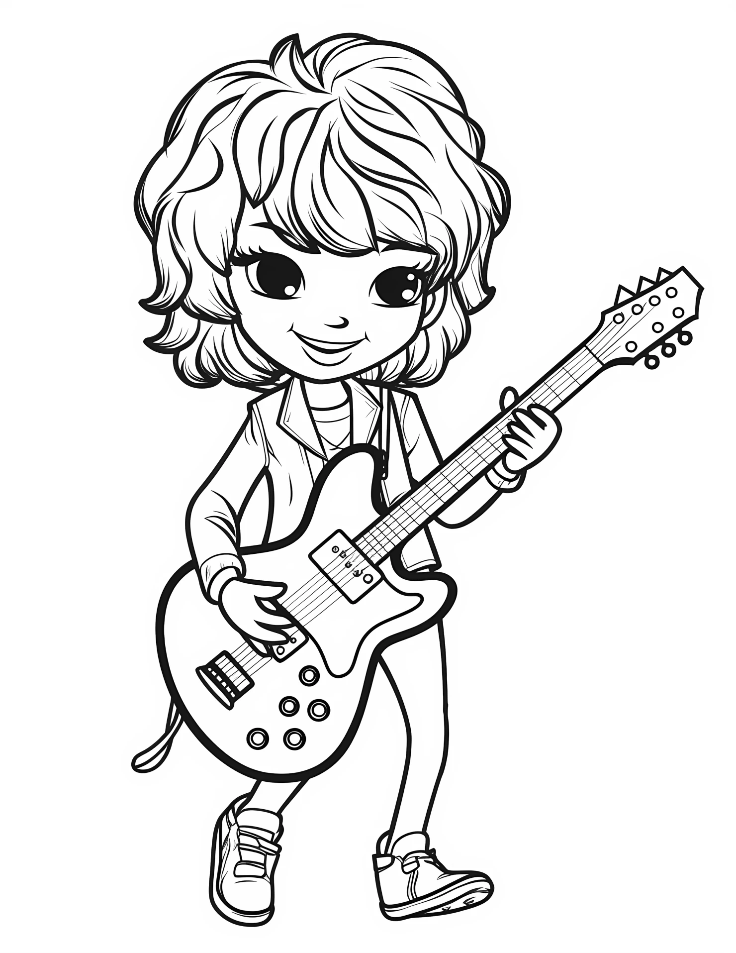 Taylor Swift for kids coloring page on white color background #33007