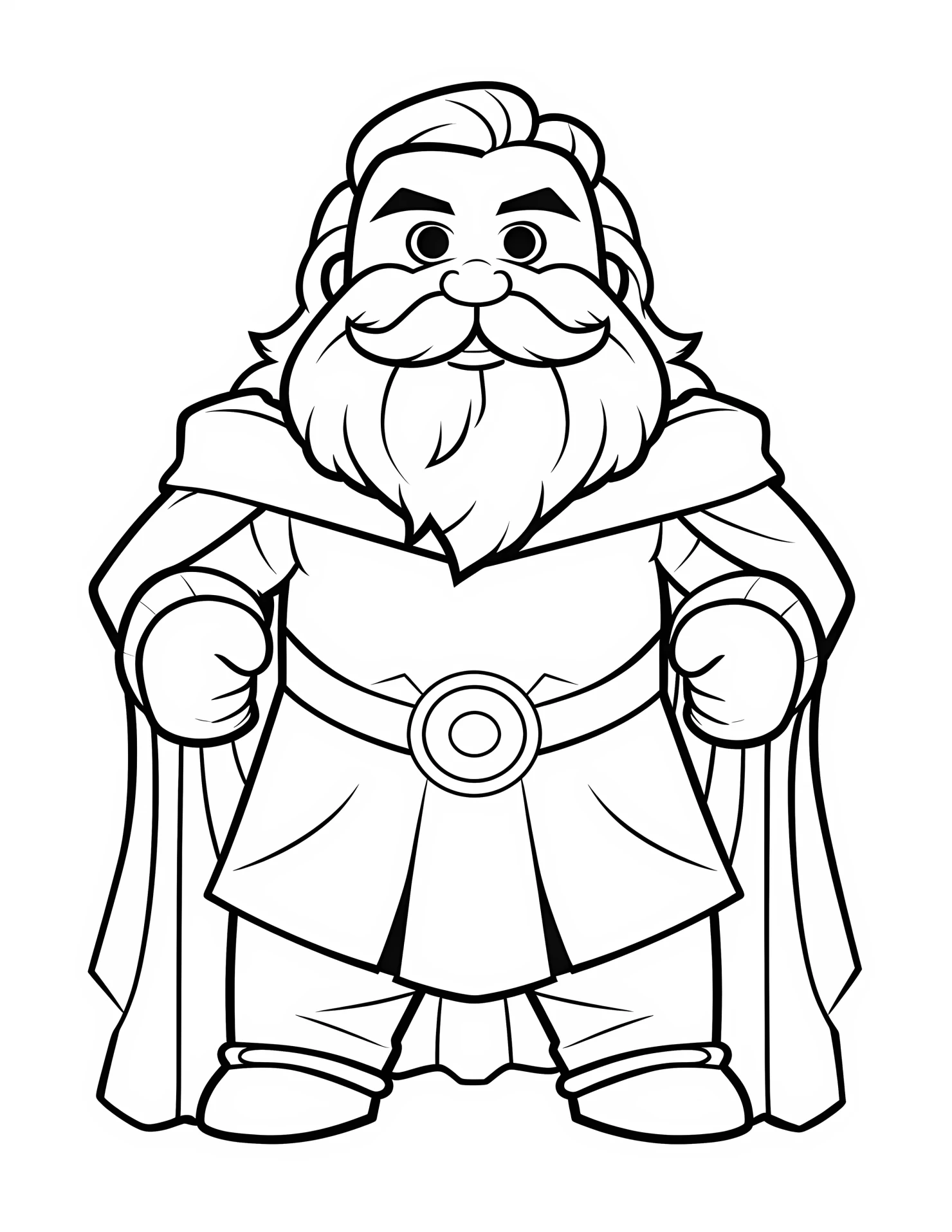 Zeus for kids coloring page on white color background #33010