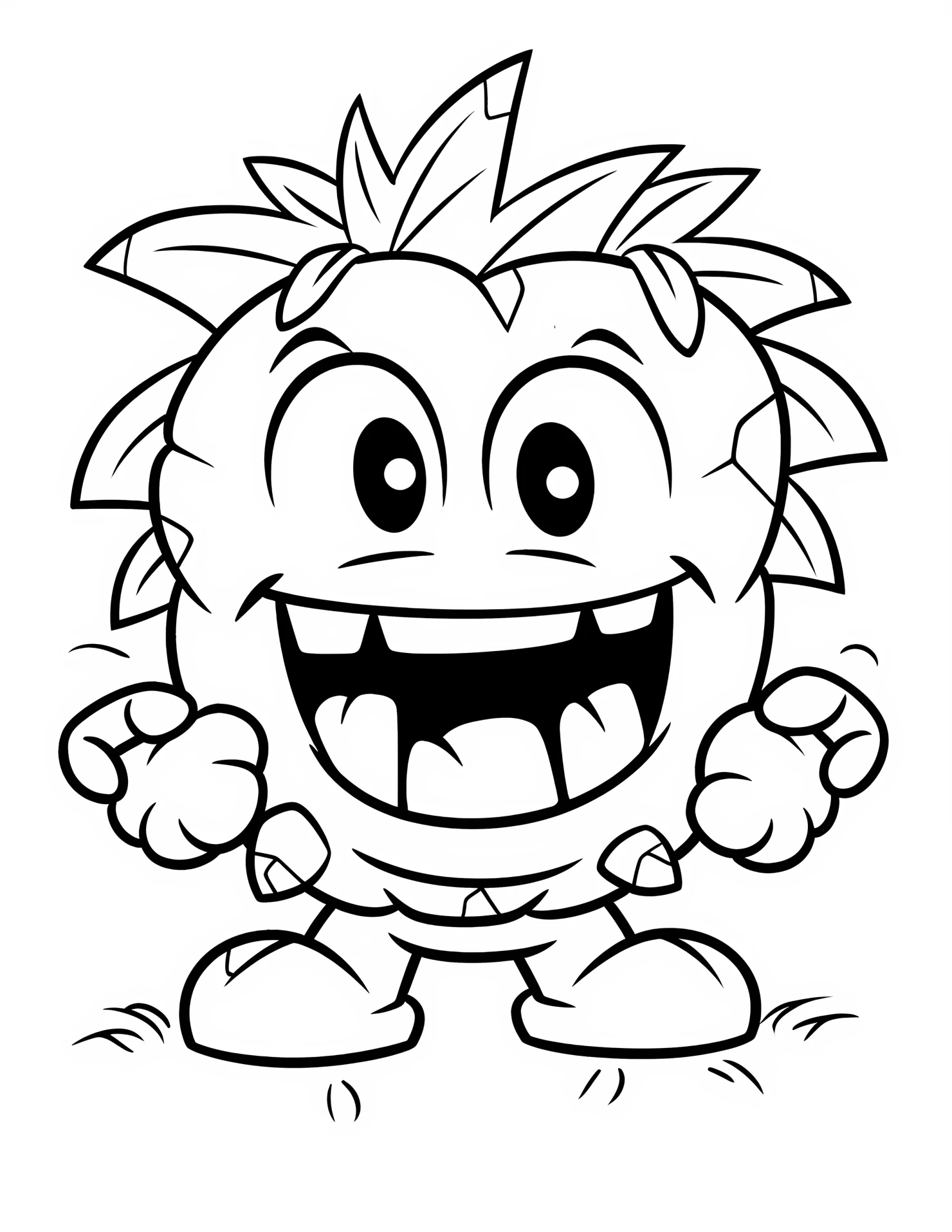 The Hulk for kids coloring page on white color background #33038