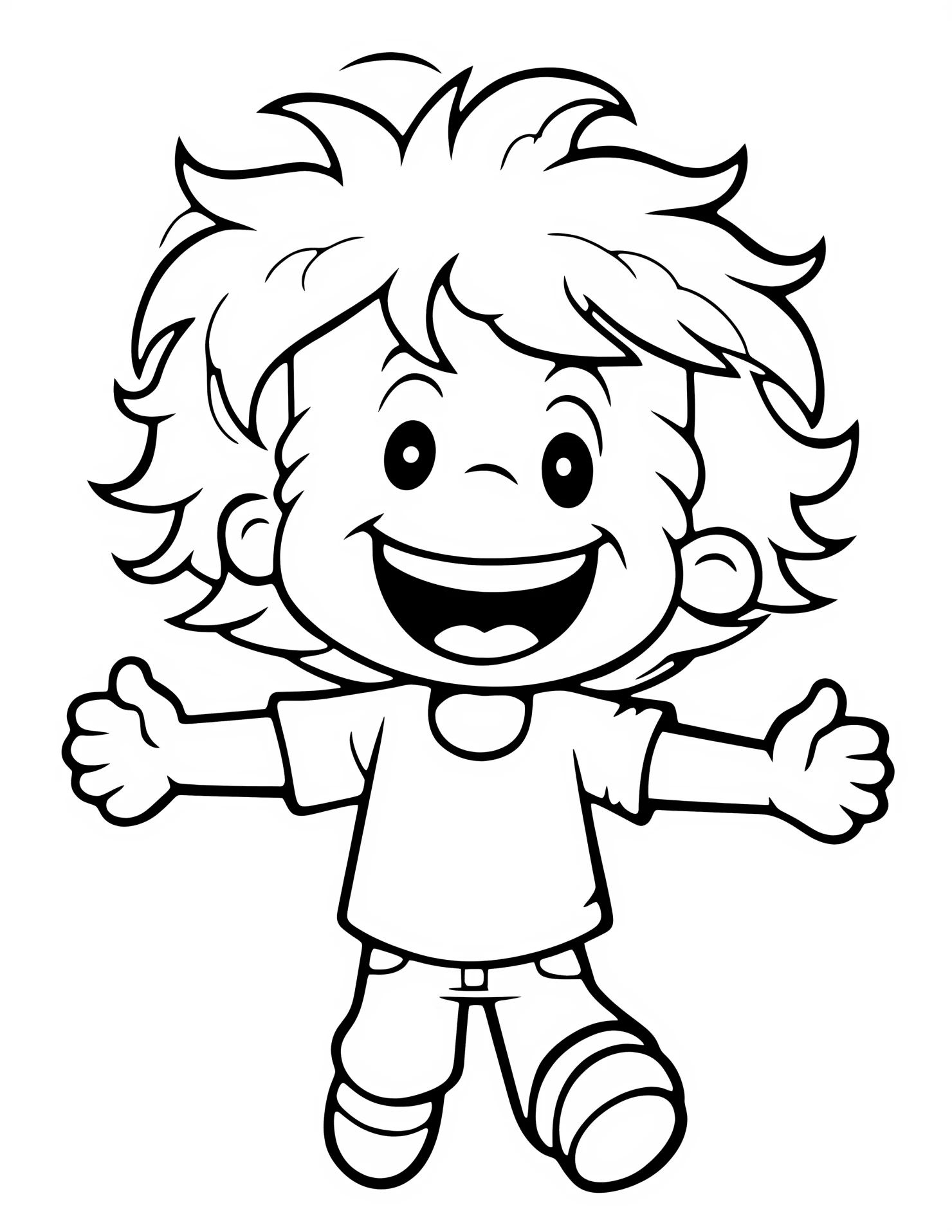 The Simpson for kids coloring page on white color background #33042