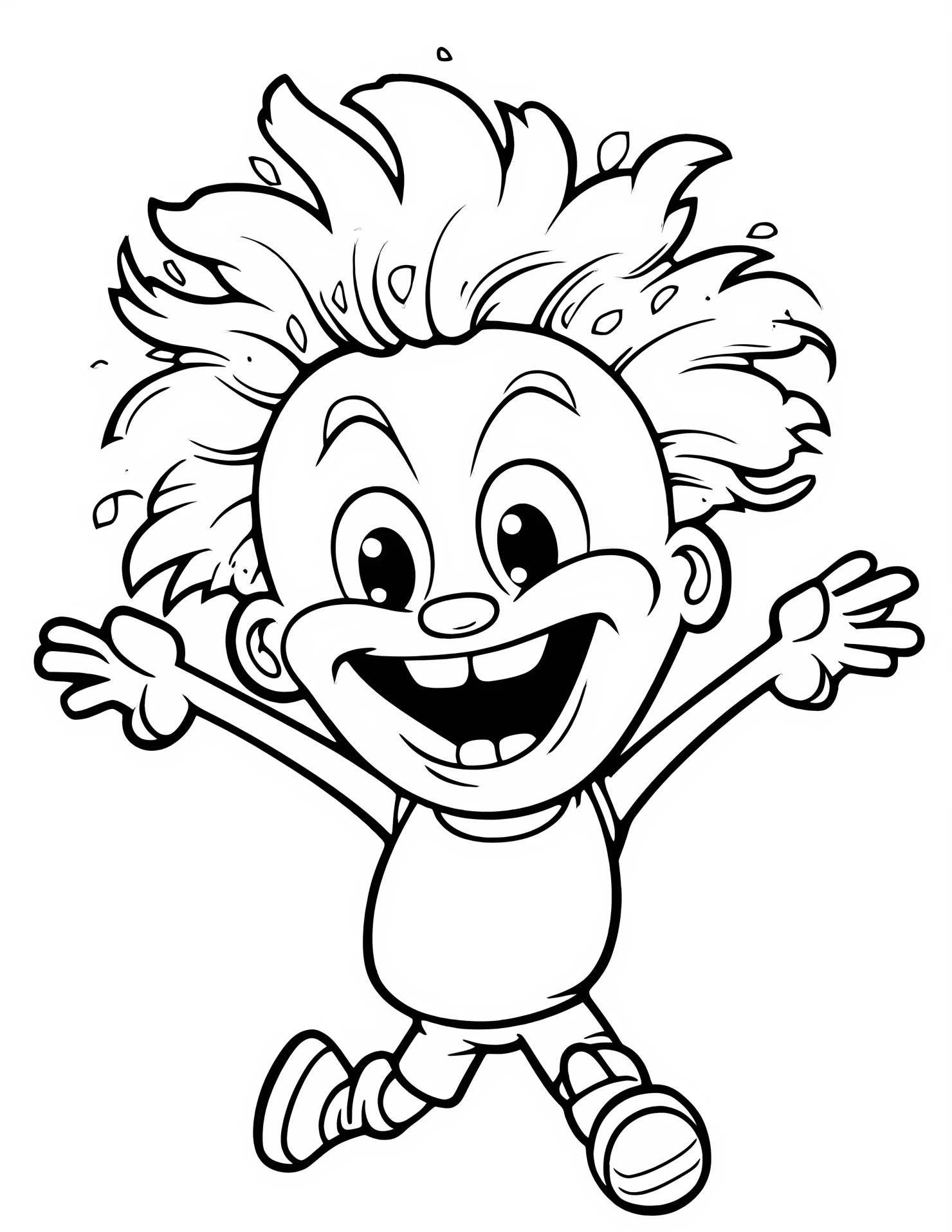 The Simpson for kids coloring page on white color background #33043