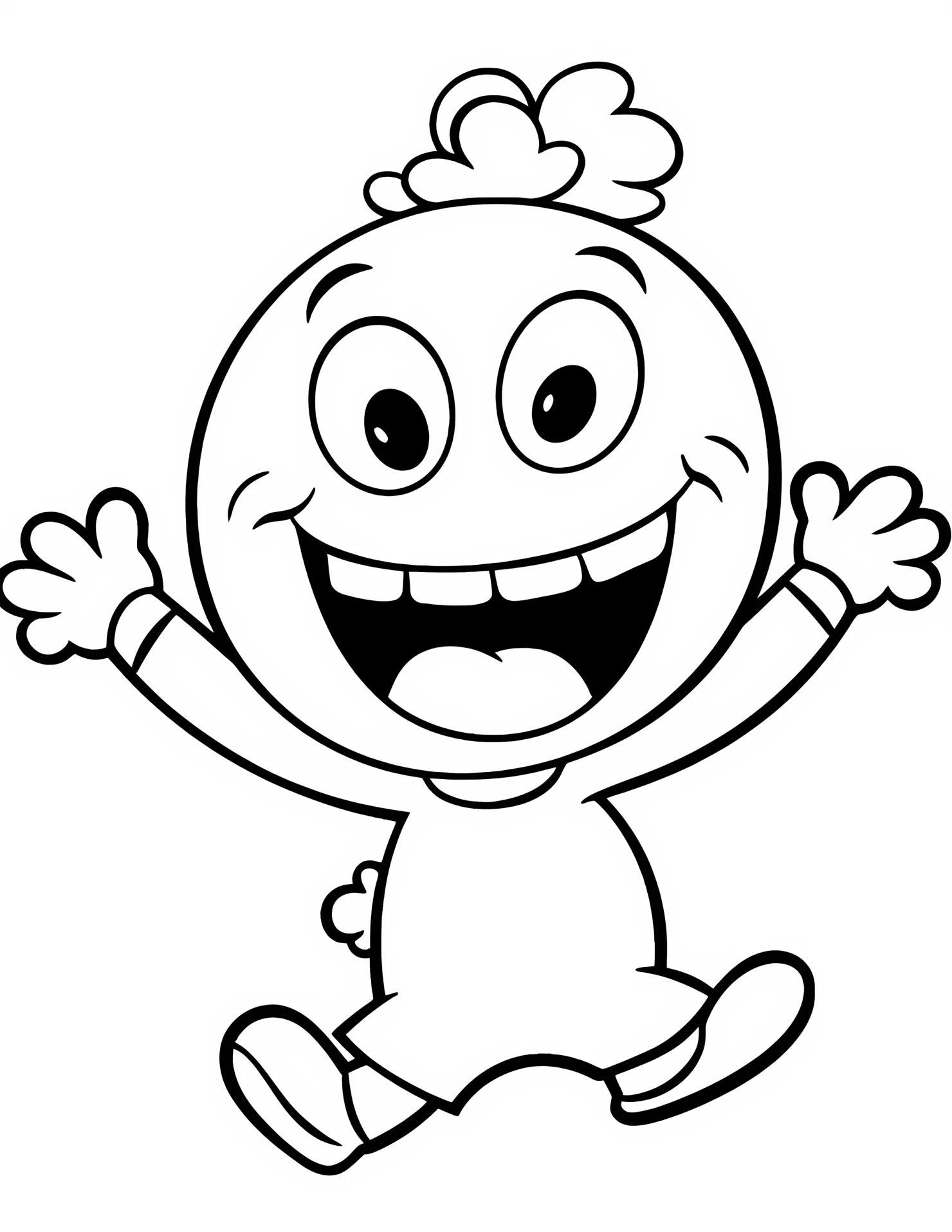 The Simpson for kids coloring page on white color background #33045