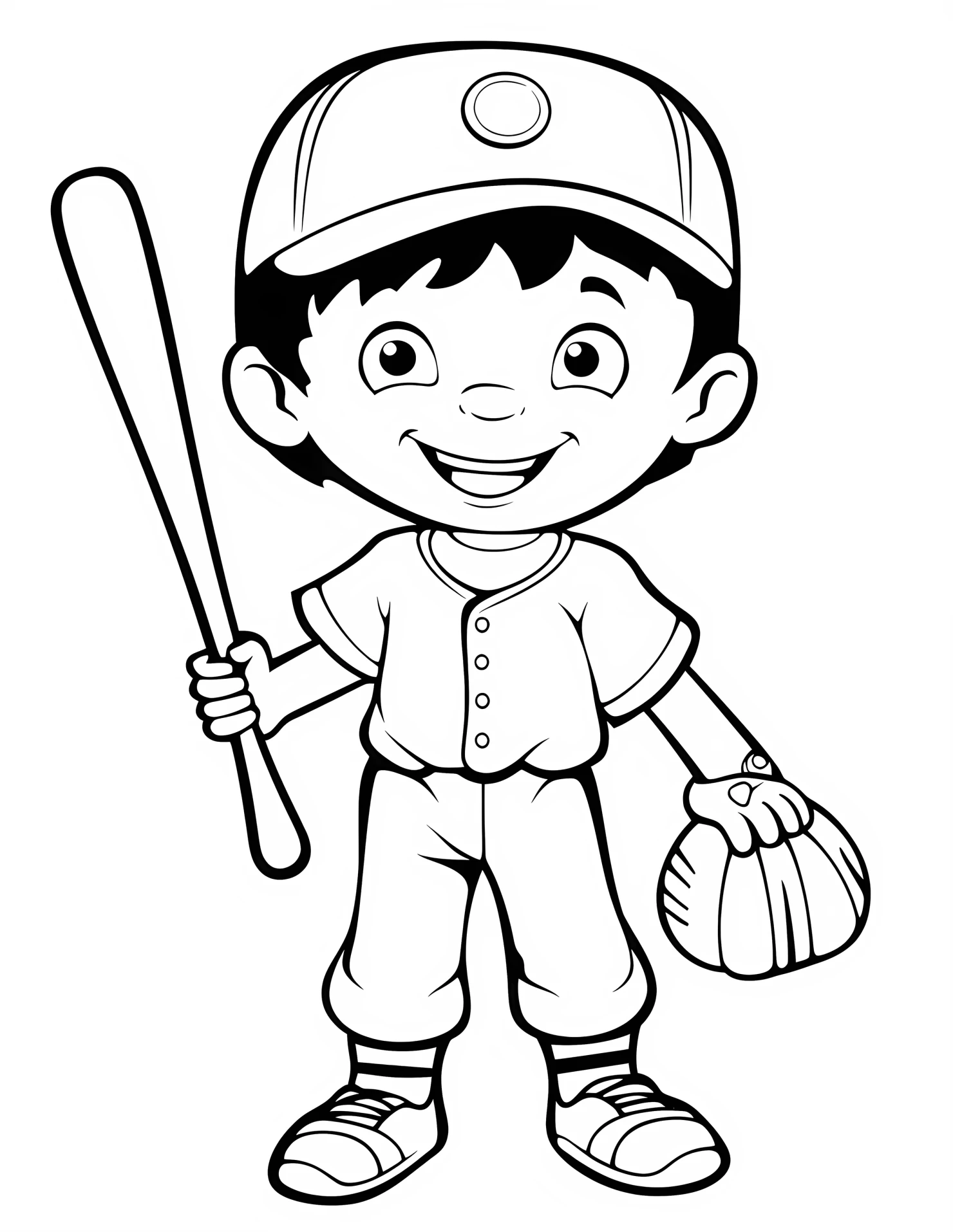 Third baseman for kids coloring page on white color background #33050
