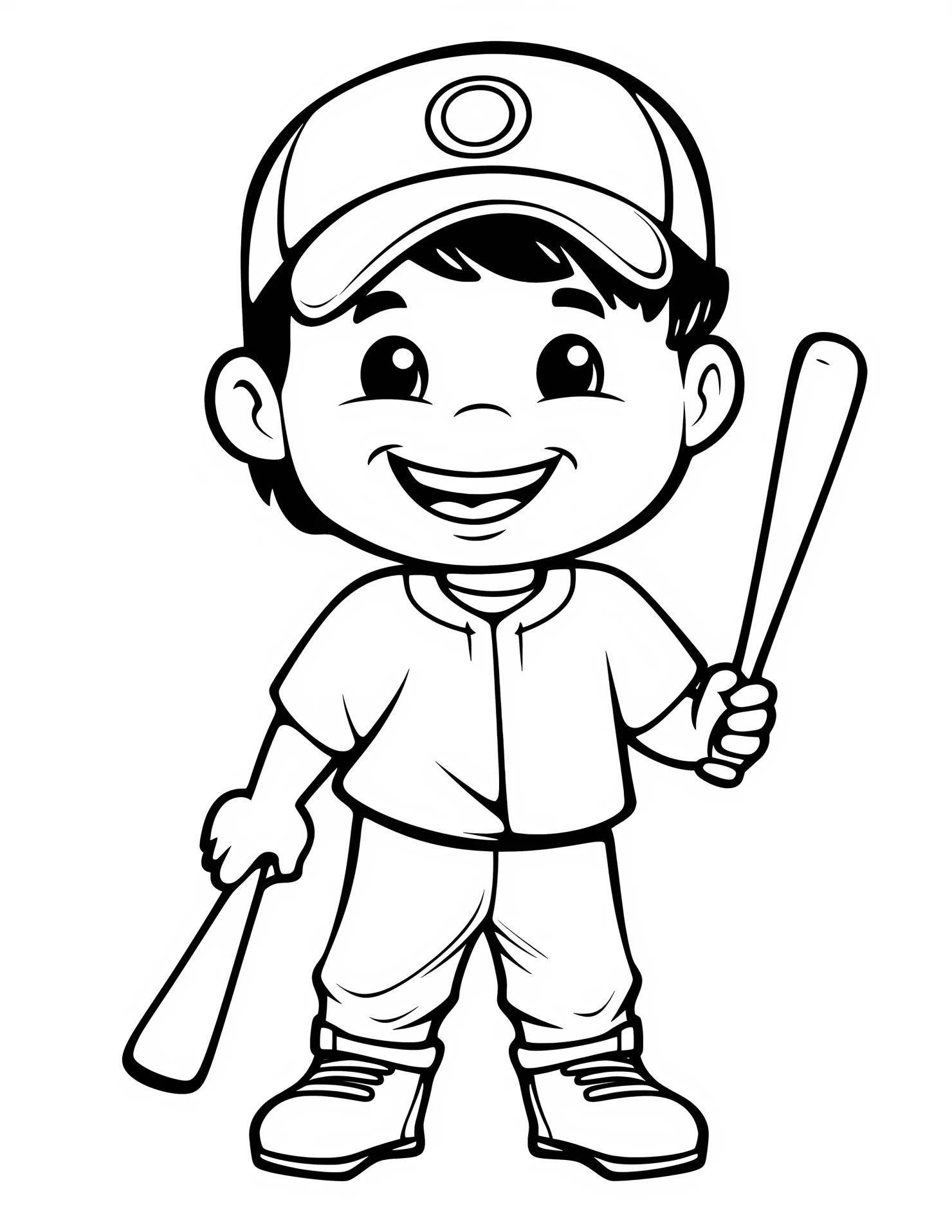 Third baseman for kids coloring page on white color background #33051