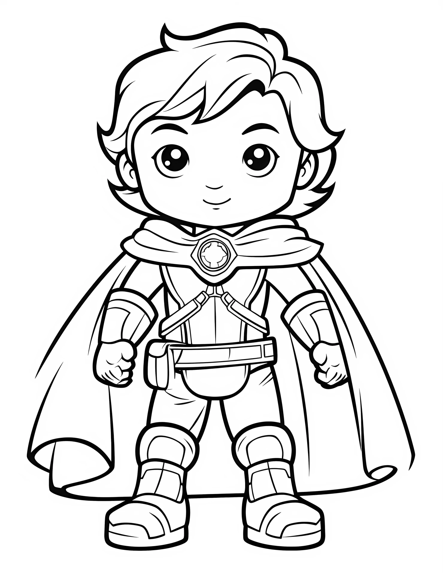 Thor for kids coloring page on white color background #33055