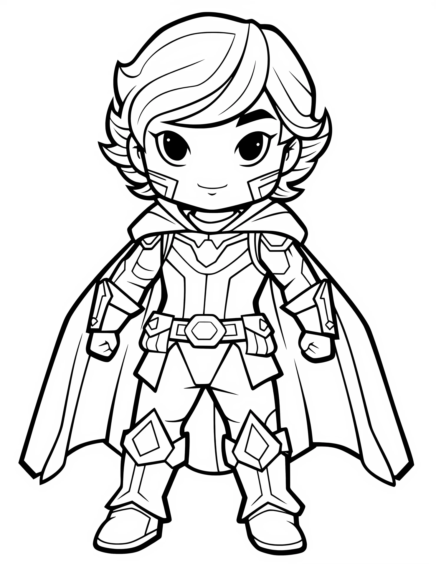 Thor for kids coloring page on white color background #33056