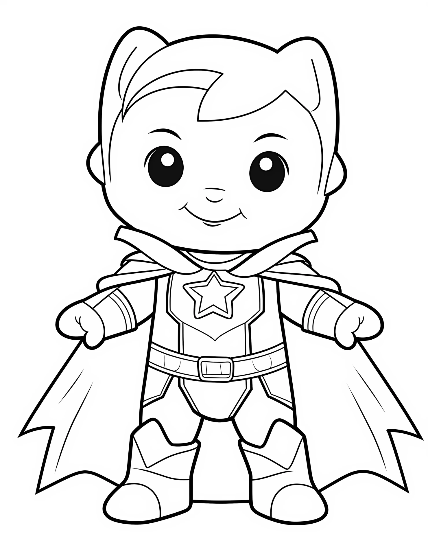Thor for kids coloring page on white color background #33058