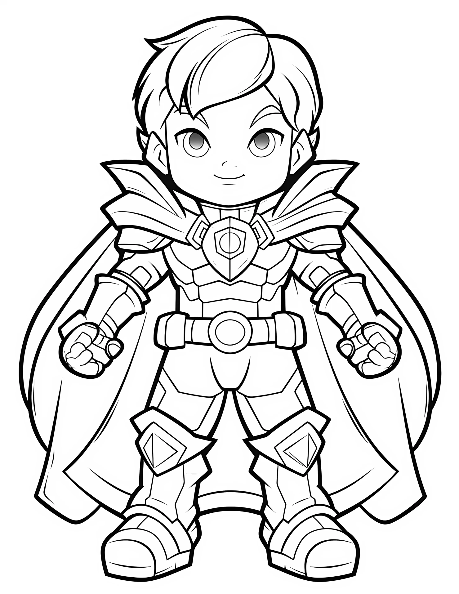Thor for kids coloring page on white color background #33060