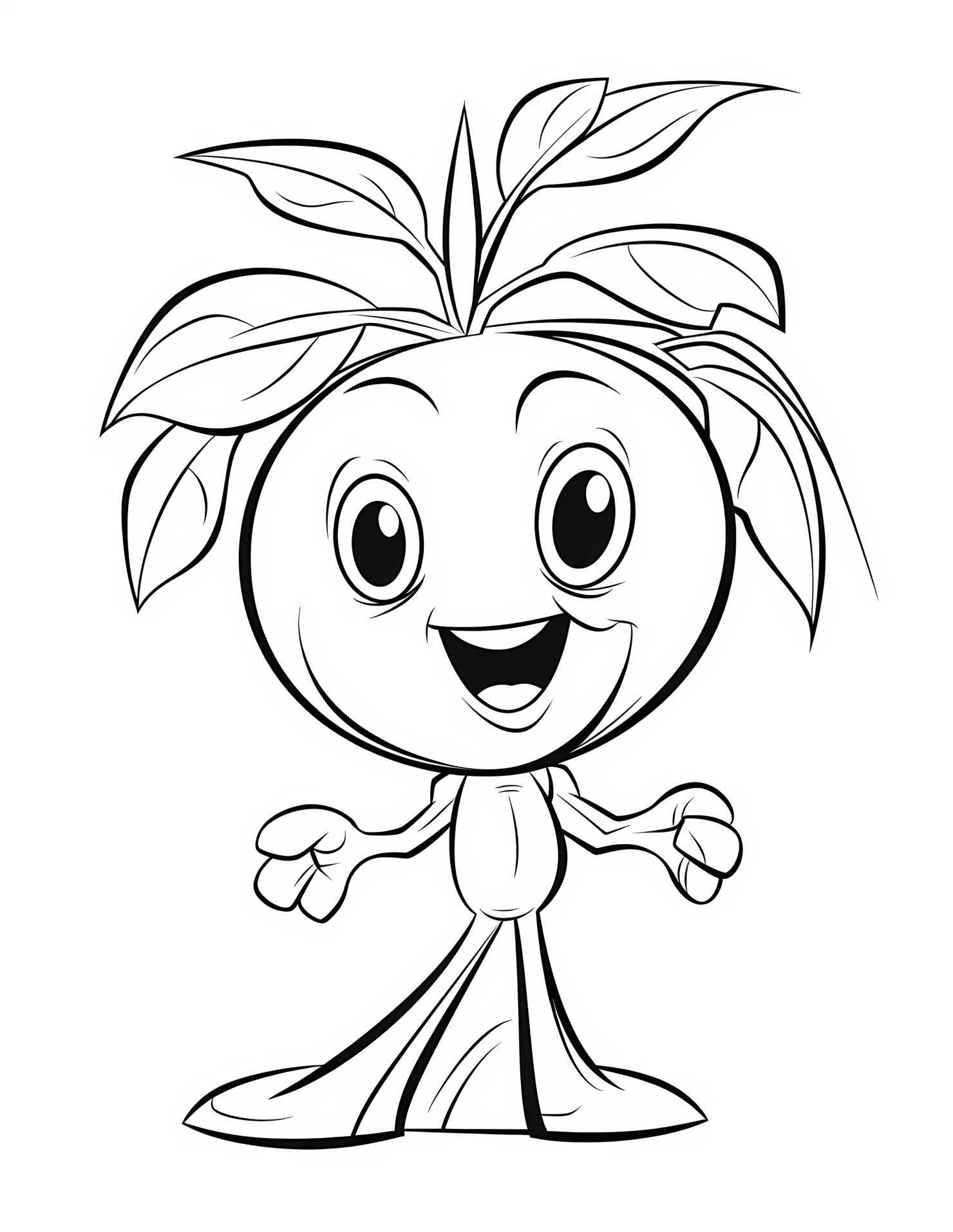 Tomato for kids coloring page on white color background #33097