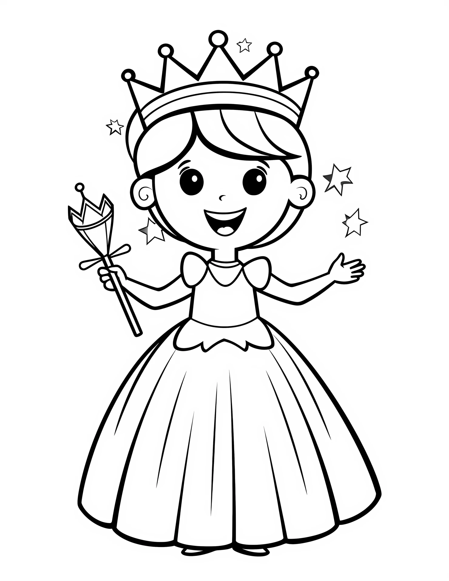 Tooth fairy for kids coloring page on white color background #33104