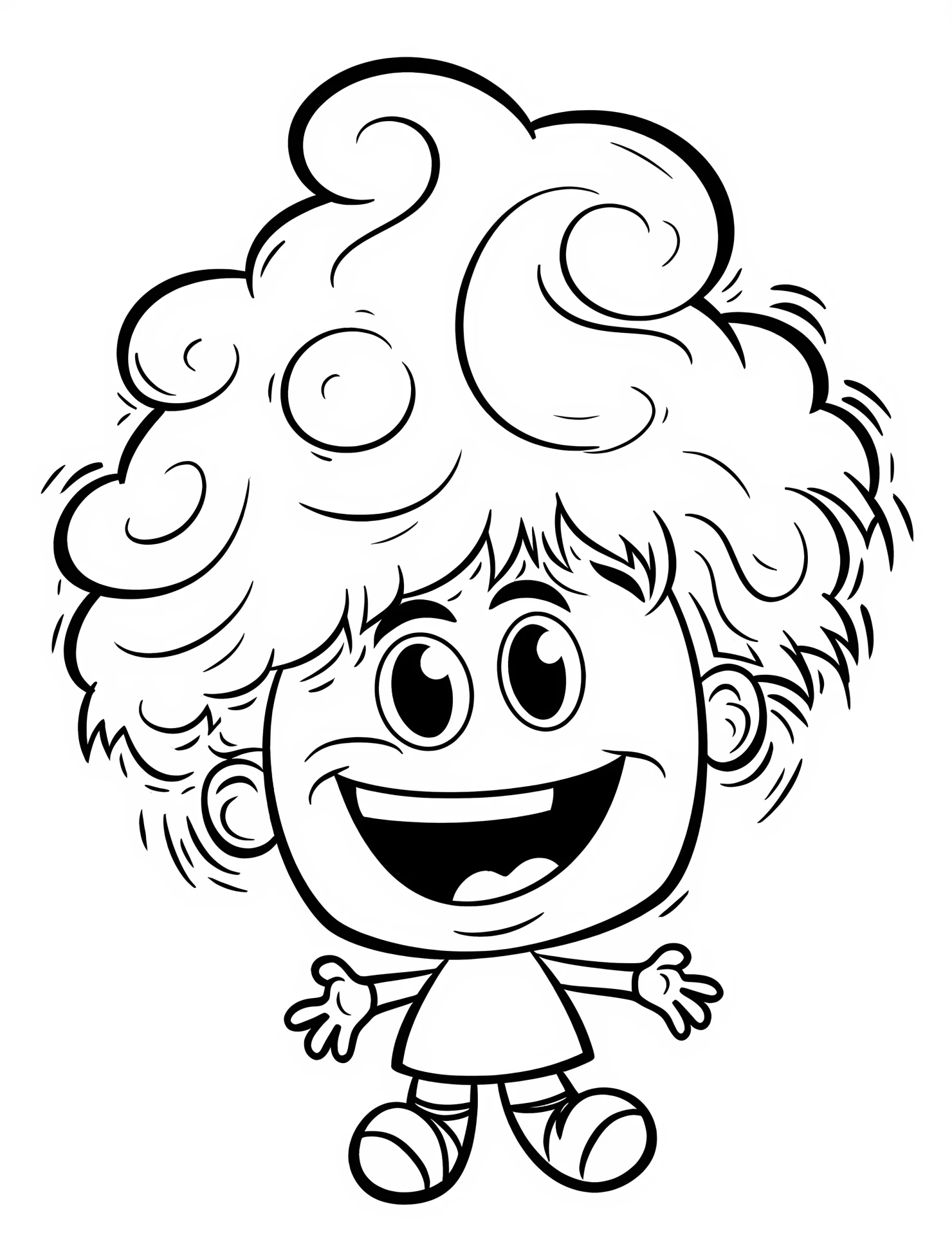 Tornado for kids coloring page on white color background #33114