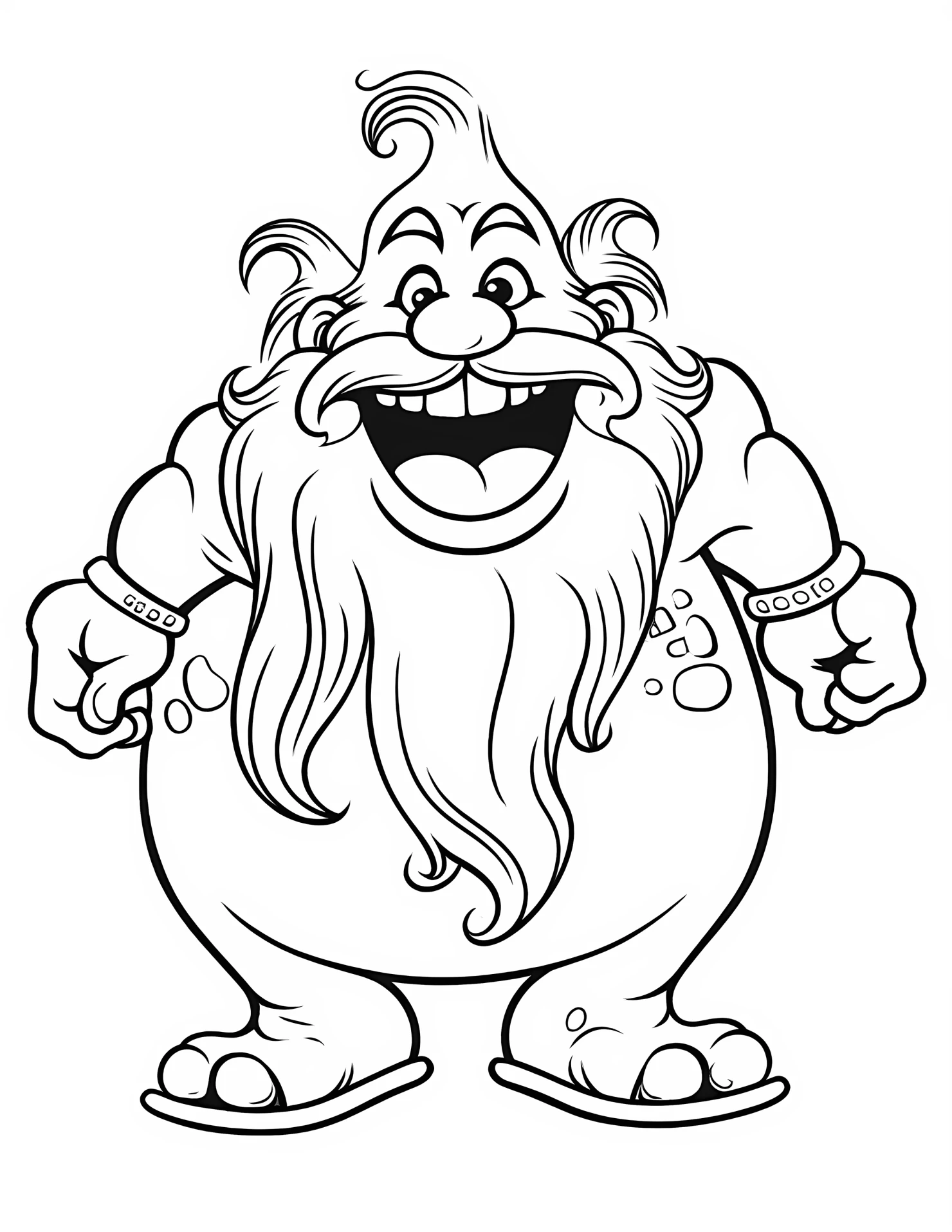 Triton for kids coloring page on white color background #33167