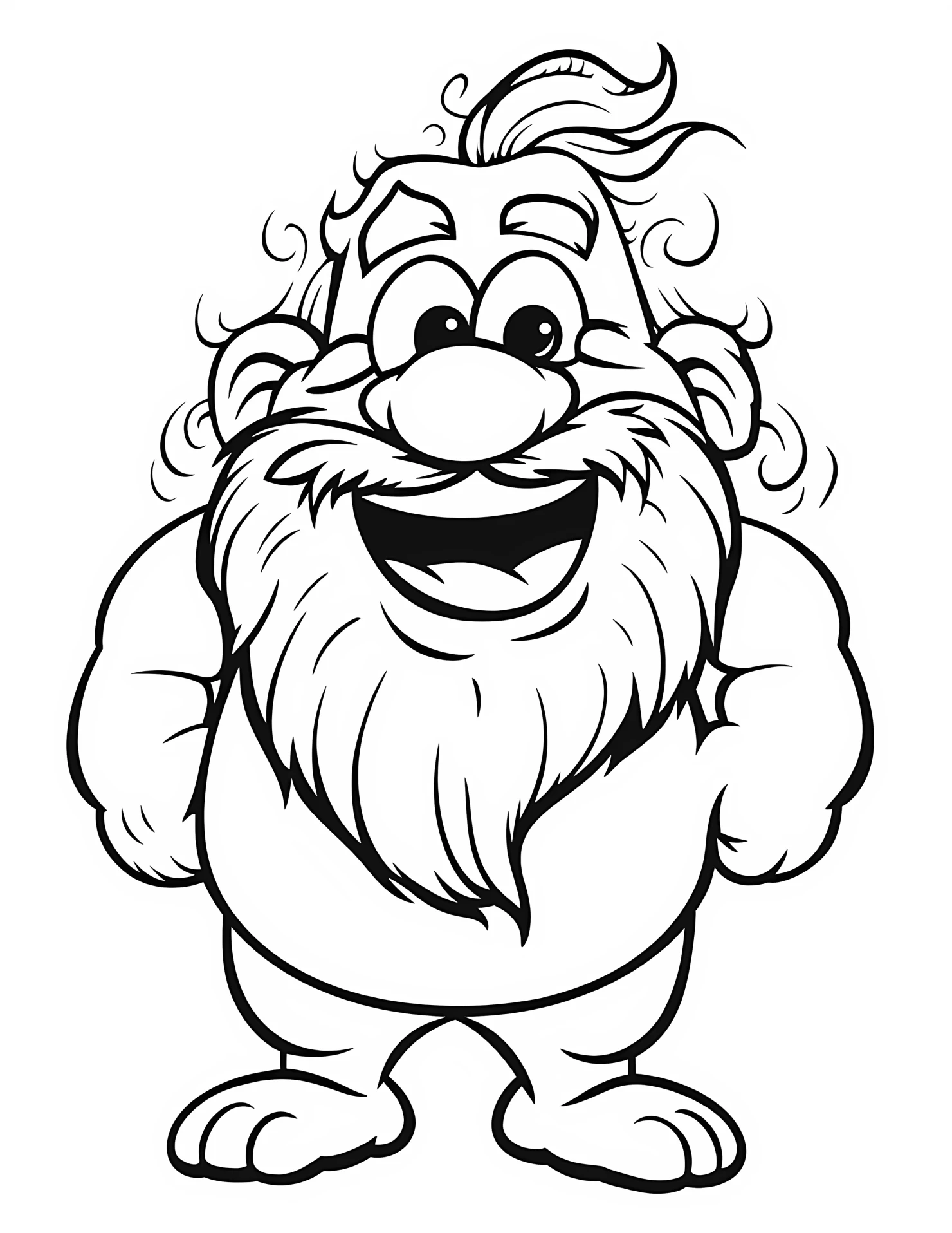 Triton for kids coloring page on white color background #33168