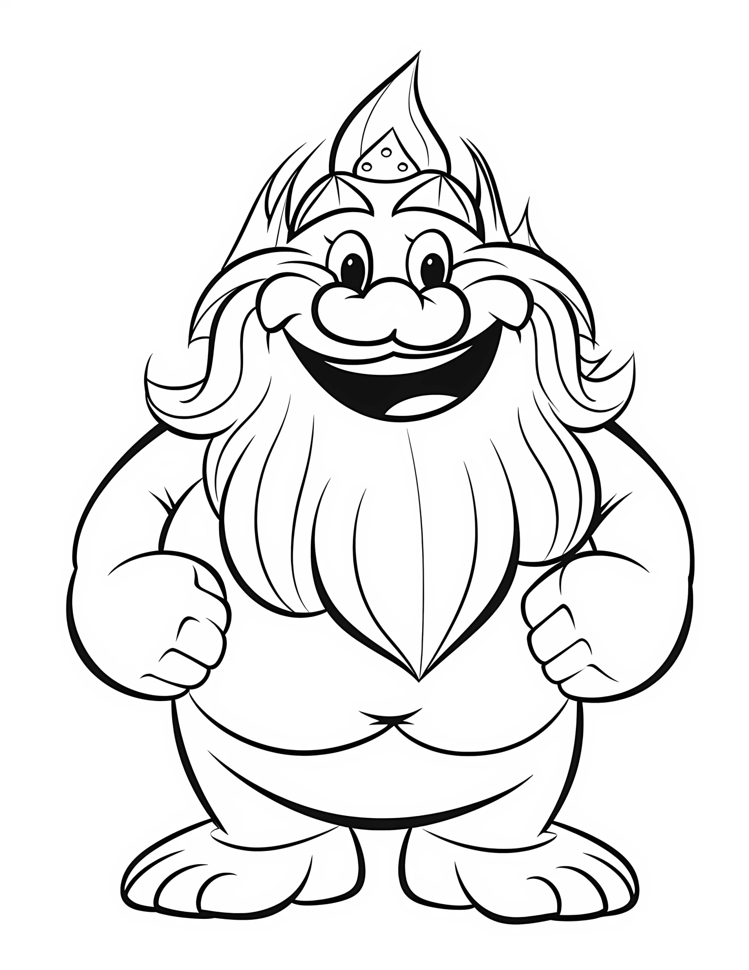 Triton for kids coloring page on white color background #33169