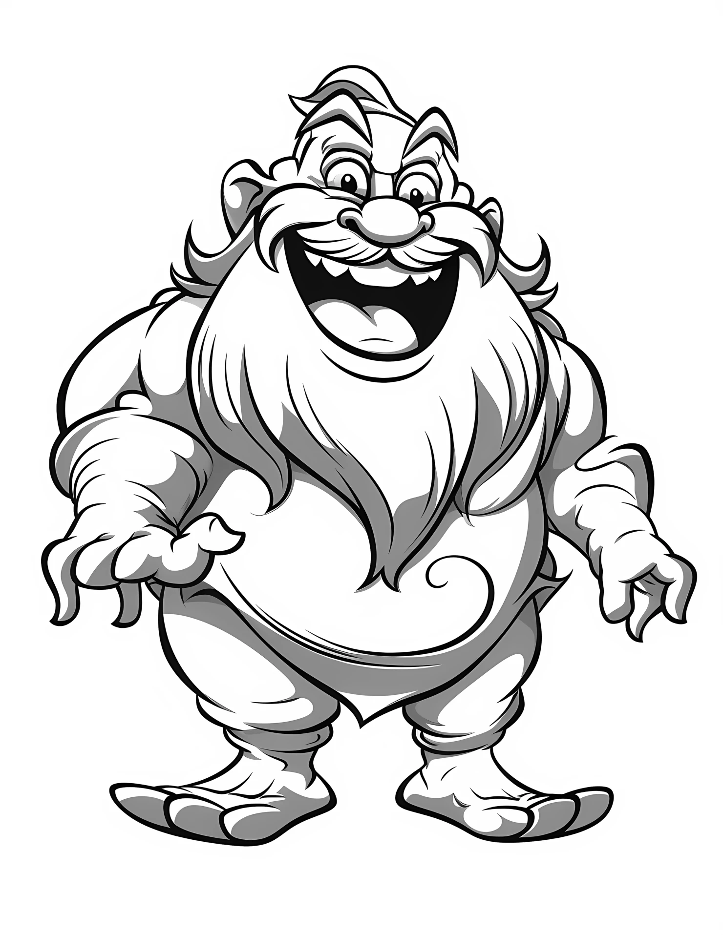 Triton for kids coloring page on white color background #33170
