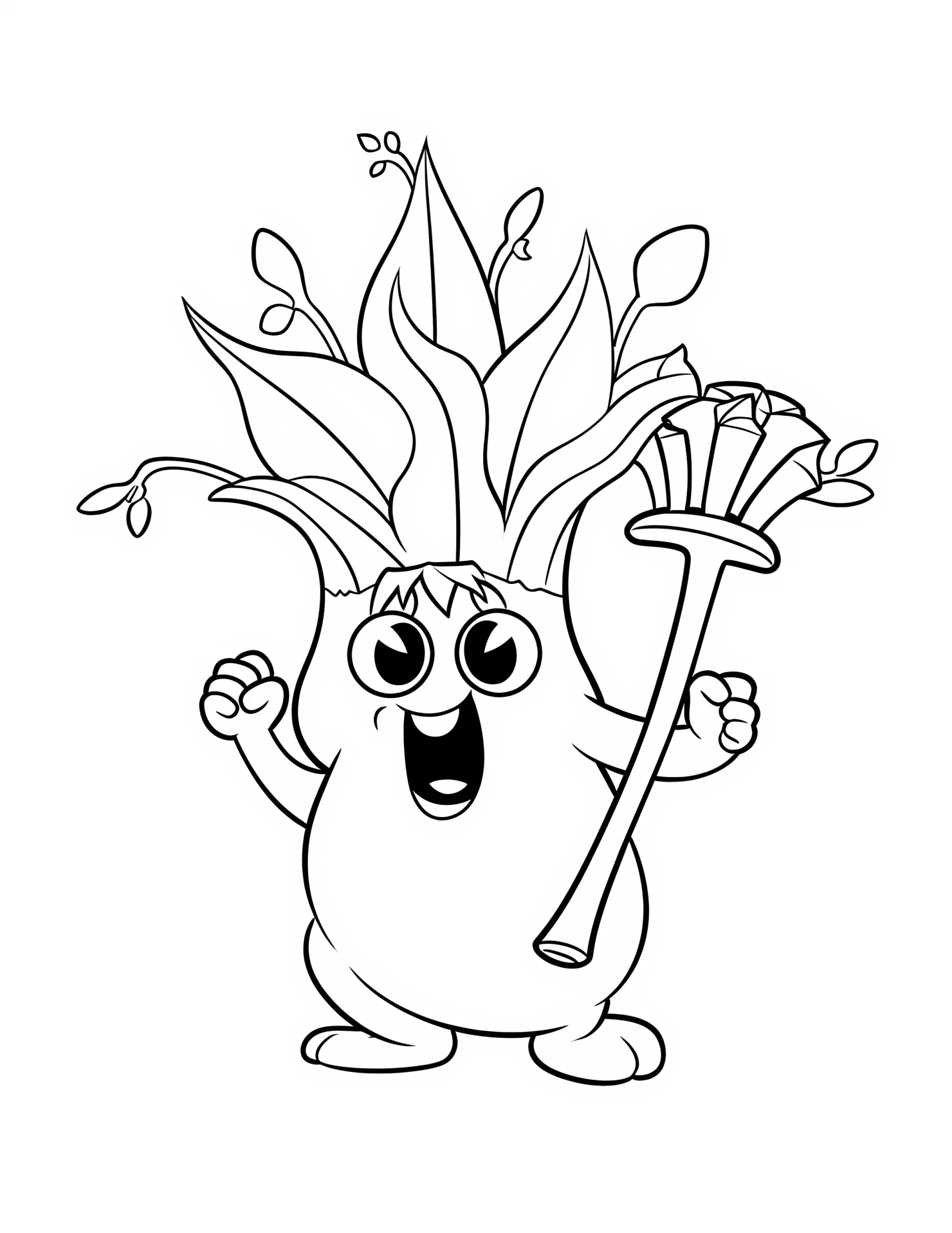 Trumpet for kids coloring page on white color background #33175